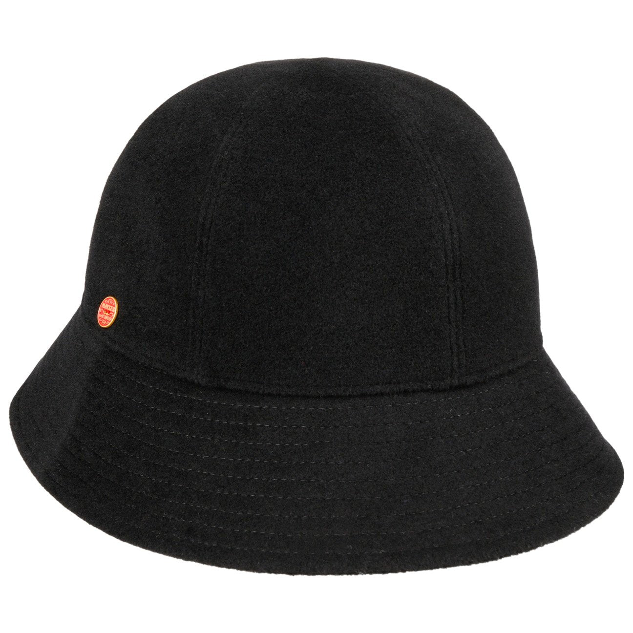 Chapeau en laine Gerda Pascal Asym Brim schwarz 18