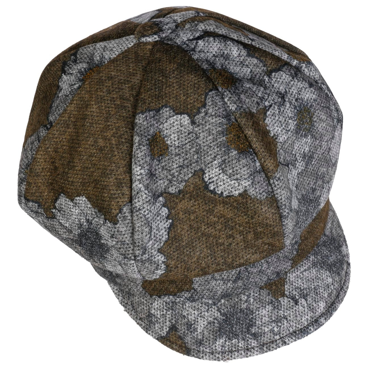 Cia Winter Flowers Newsboy Cap grau-meliert 3