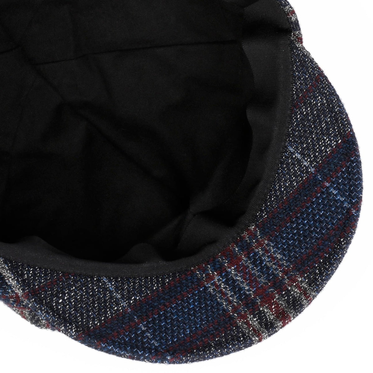 Cia Plaid Newsboy Cap blau 4