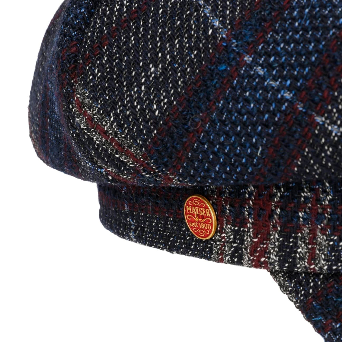 Cia Plaid Newsboy Cap blau 5