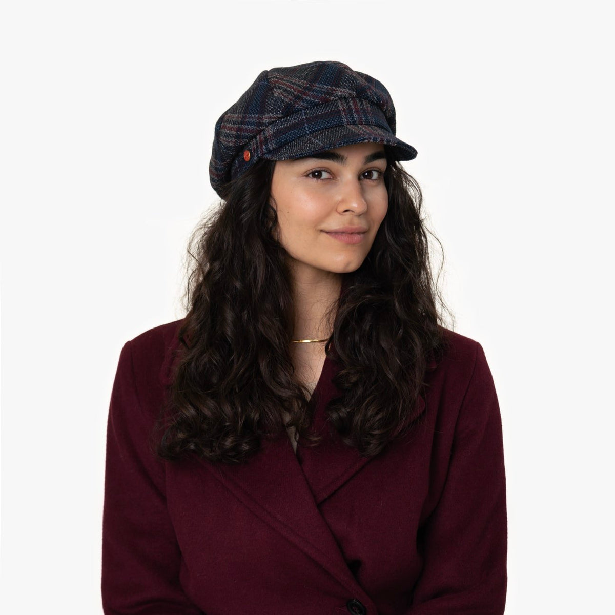 Cia Plaid Newsboy Cap Modell 1