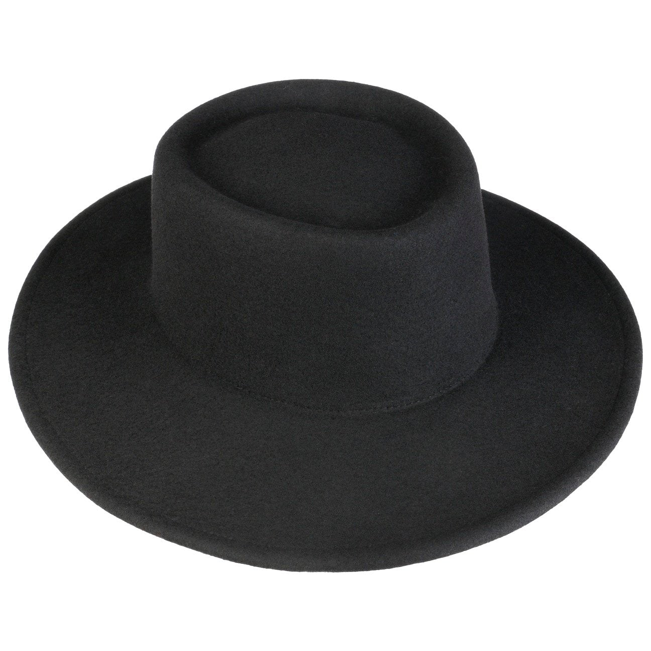 Soft Wool Ladies' Hat With Chin Strap schwarz 9