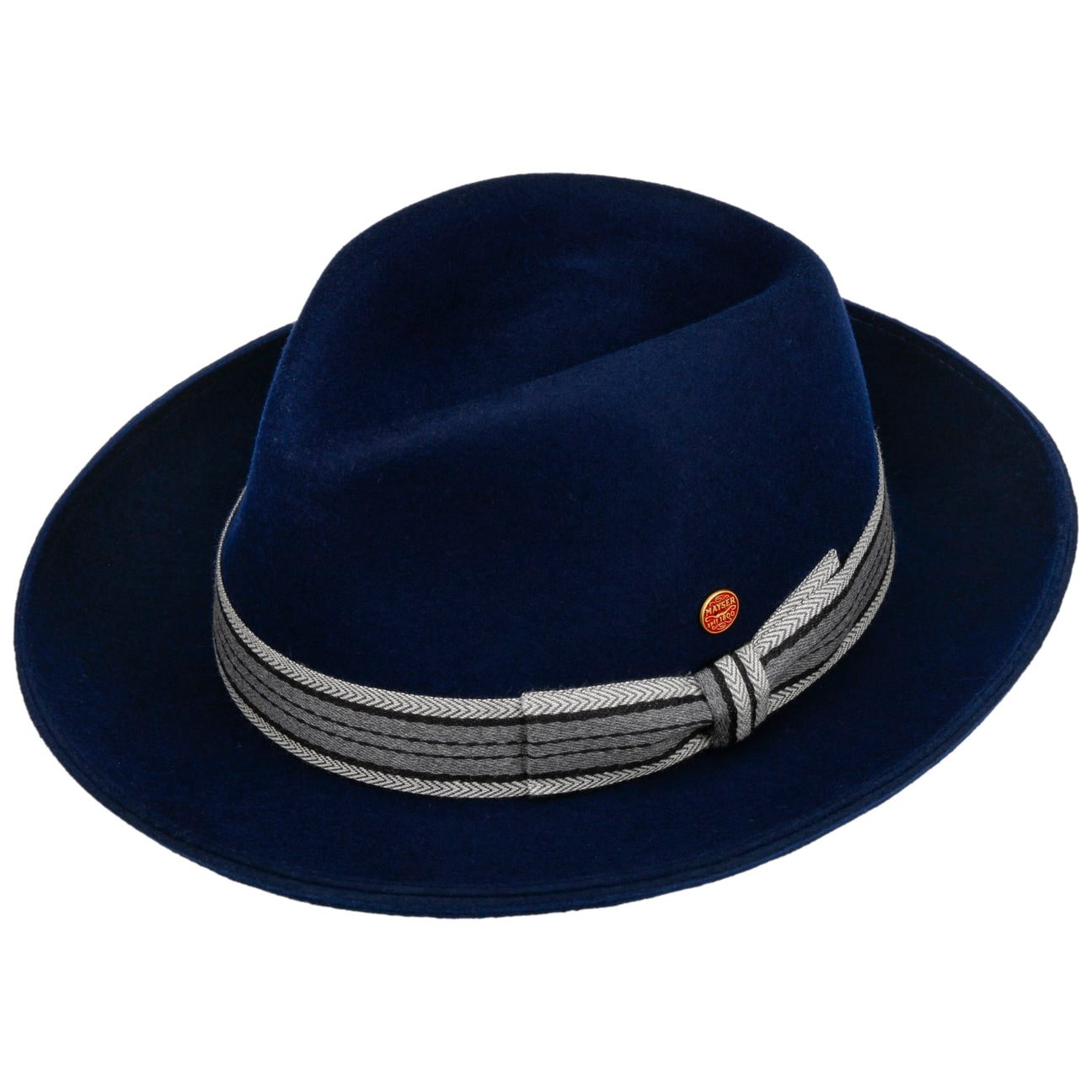 Samuel Fedora Wollfilzhut blau 3