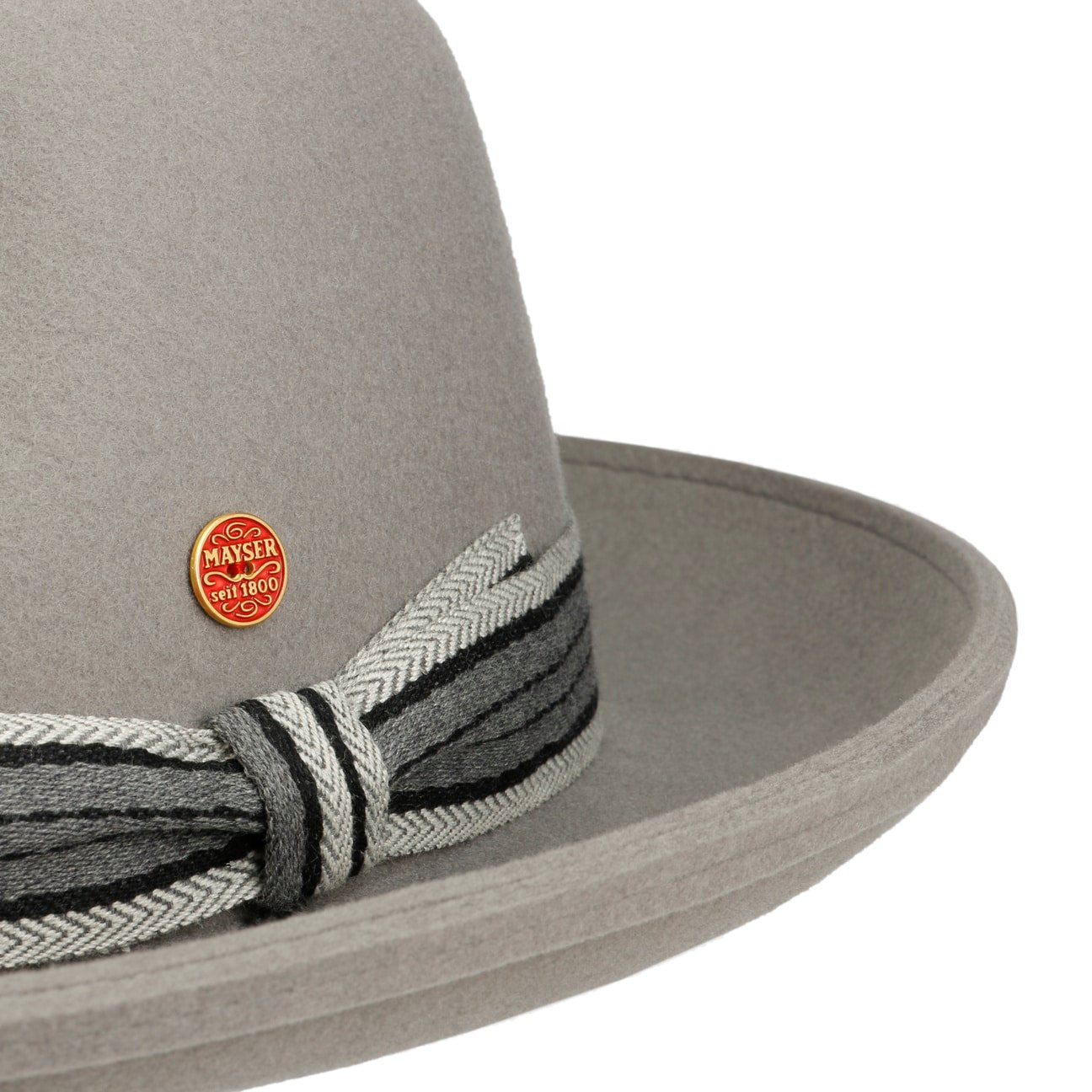 Samuel Fedora Wollfilzhut grau 9
