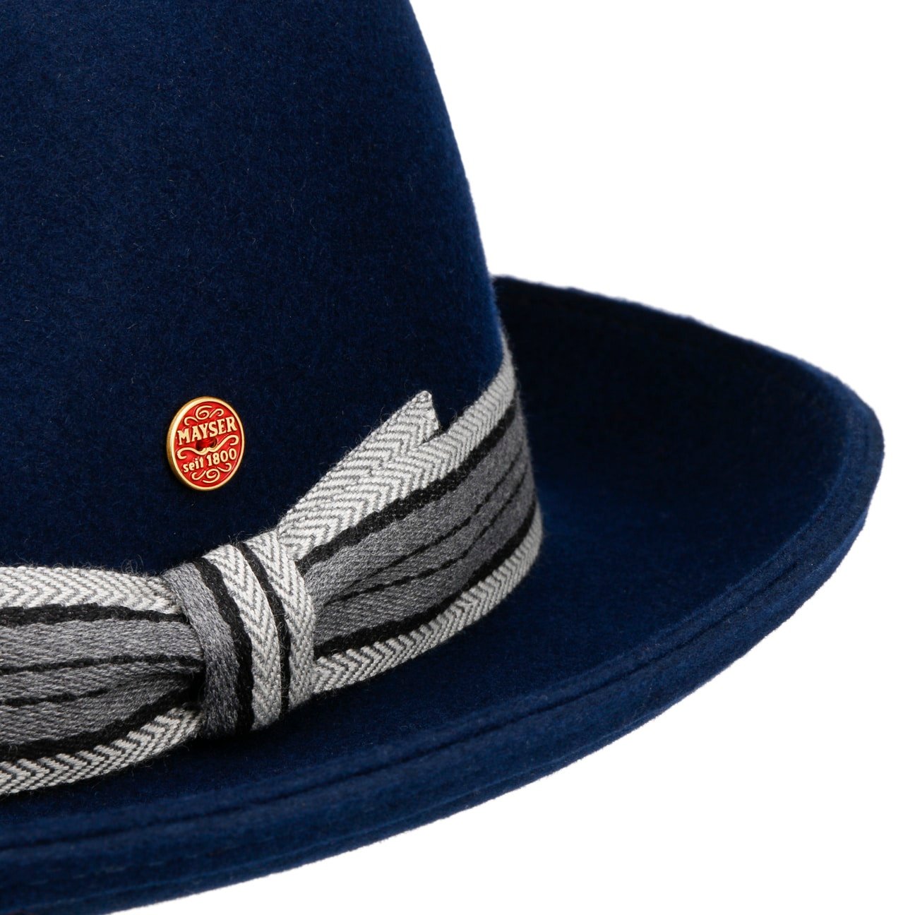 Samuel Fedora Wollfilzhut blau 5