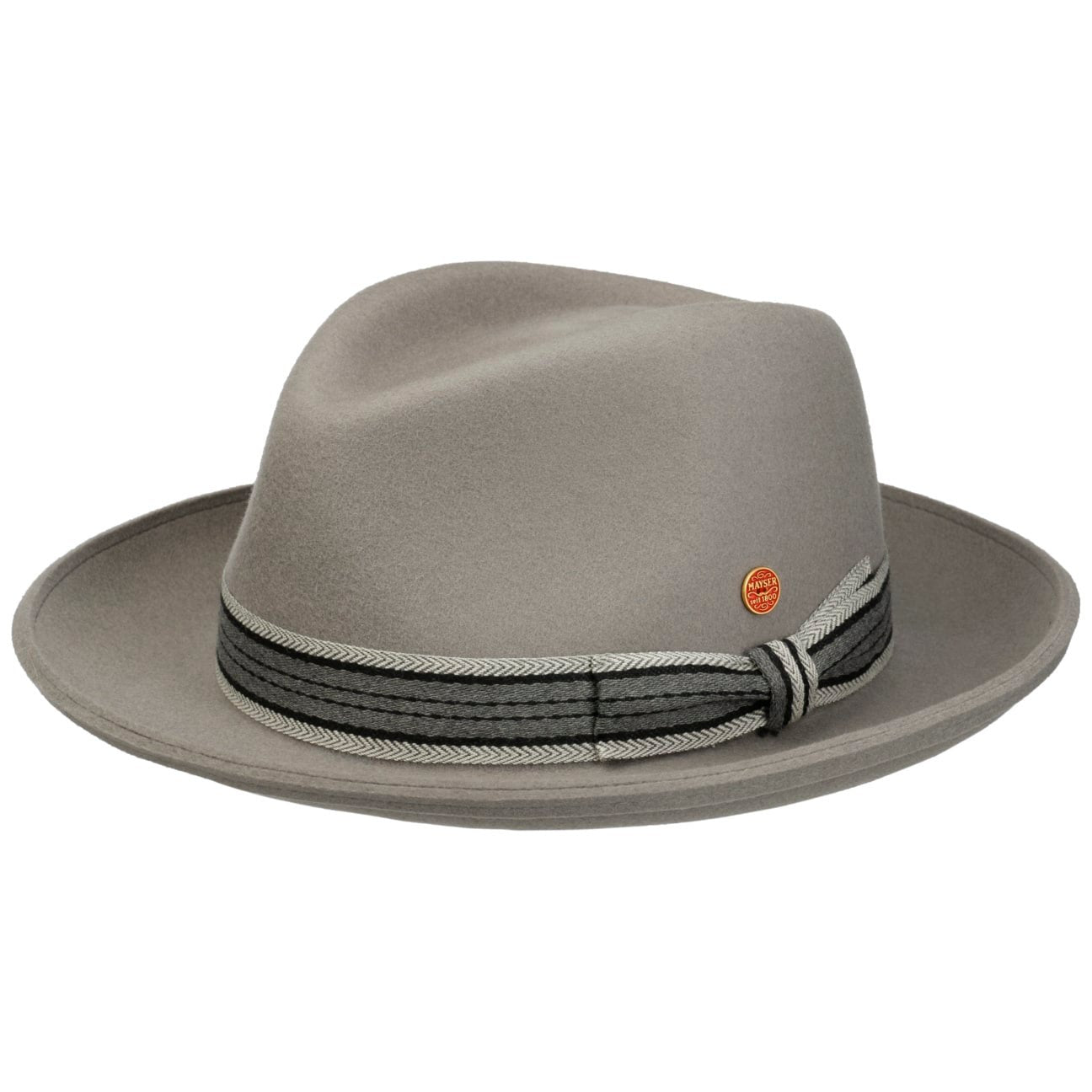 Samuel Fedora Wollfilzhut grau 6