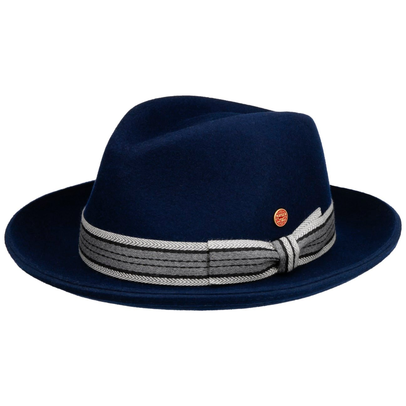 Samuel Fedora Wollfilzhut blau 2