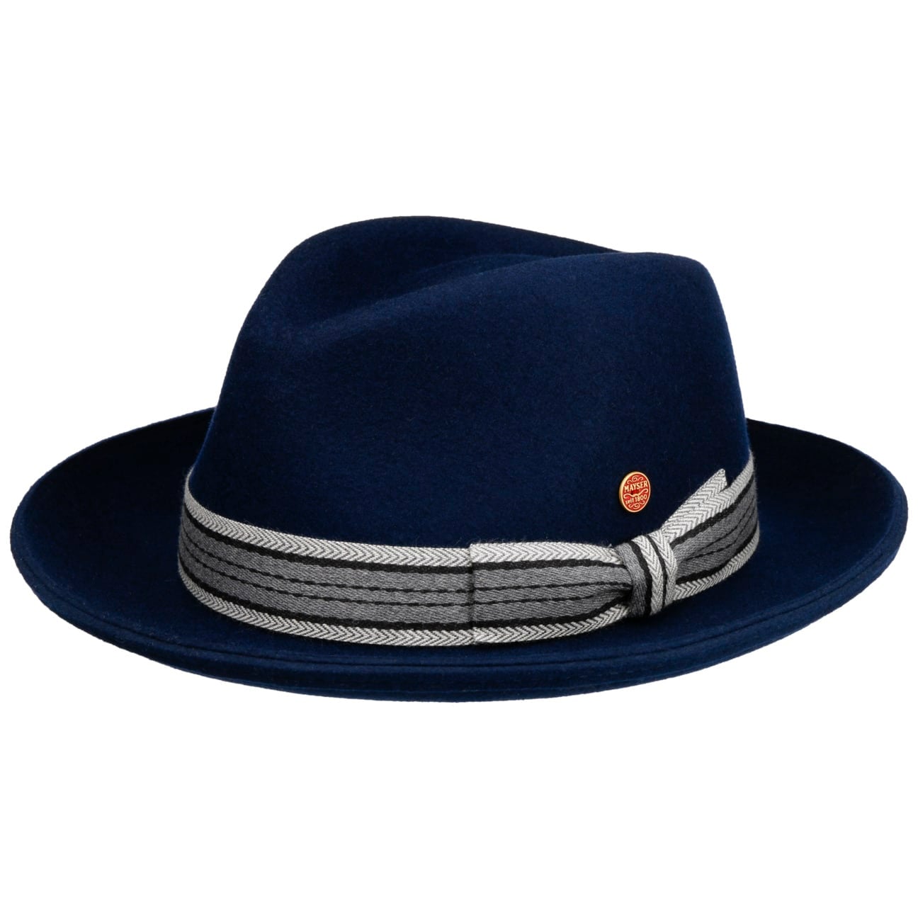 Cappello Feltro di Lana Samuel Fedora blau 2