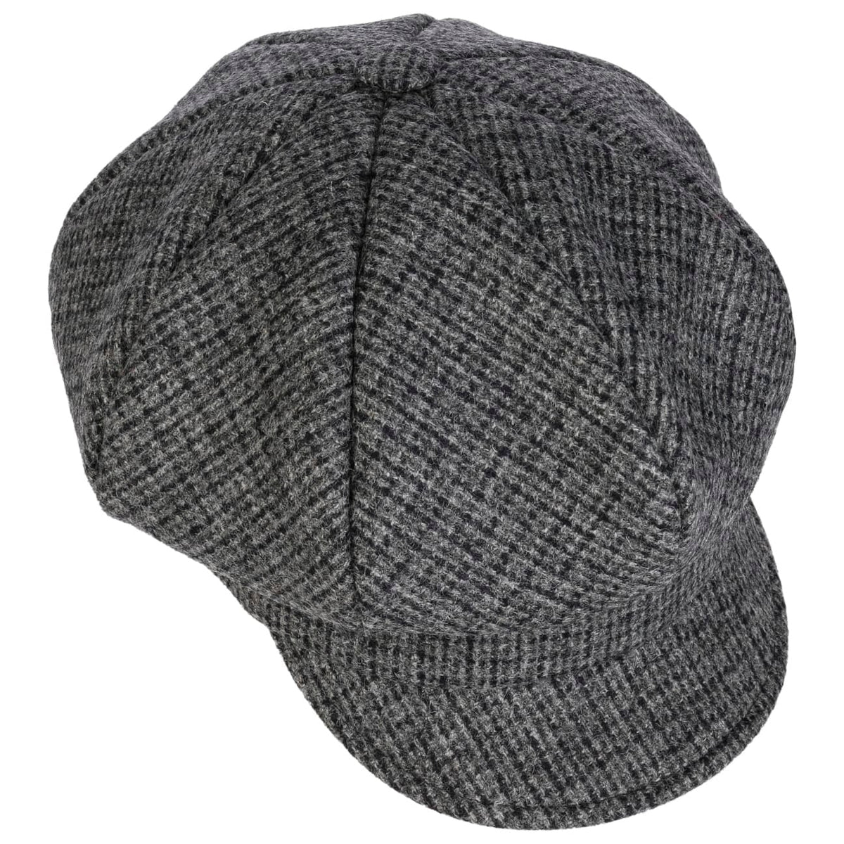Cia Herringbone Newsboy Cap grau 7