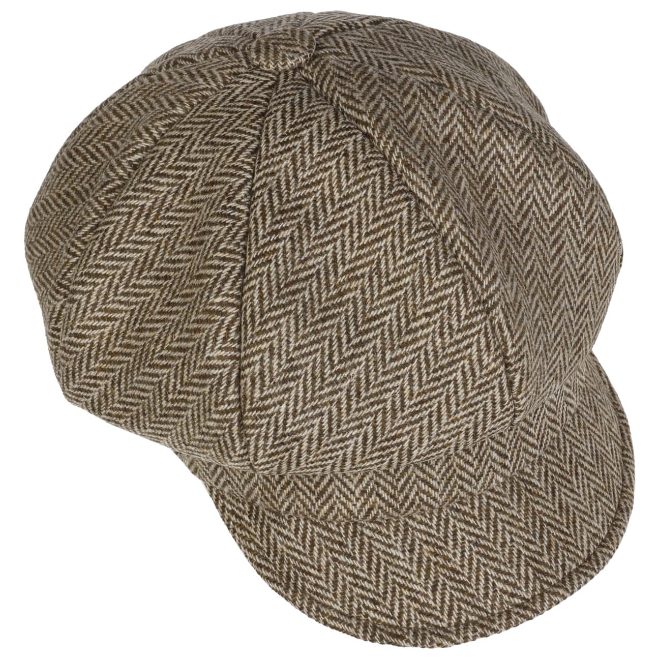Cia Herringbone Ballonmütze beige 3