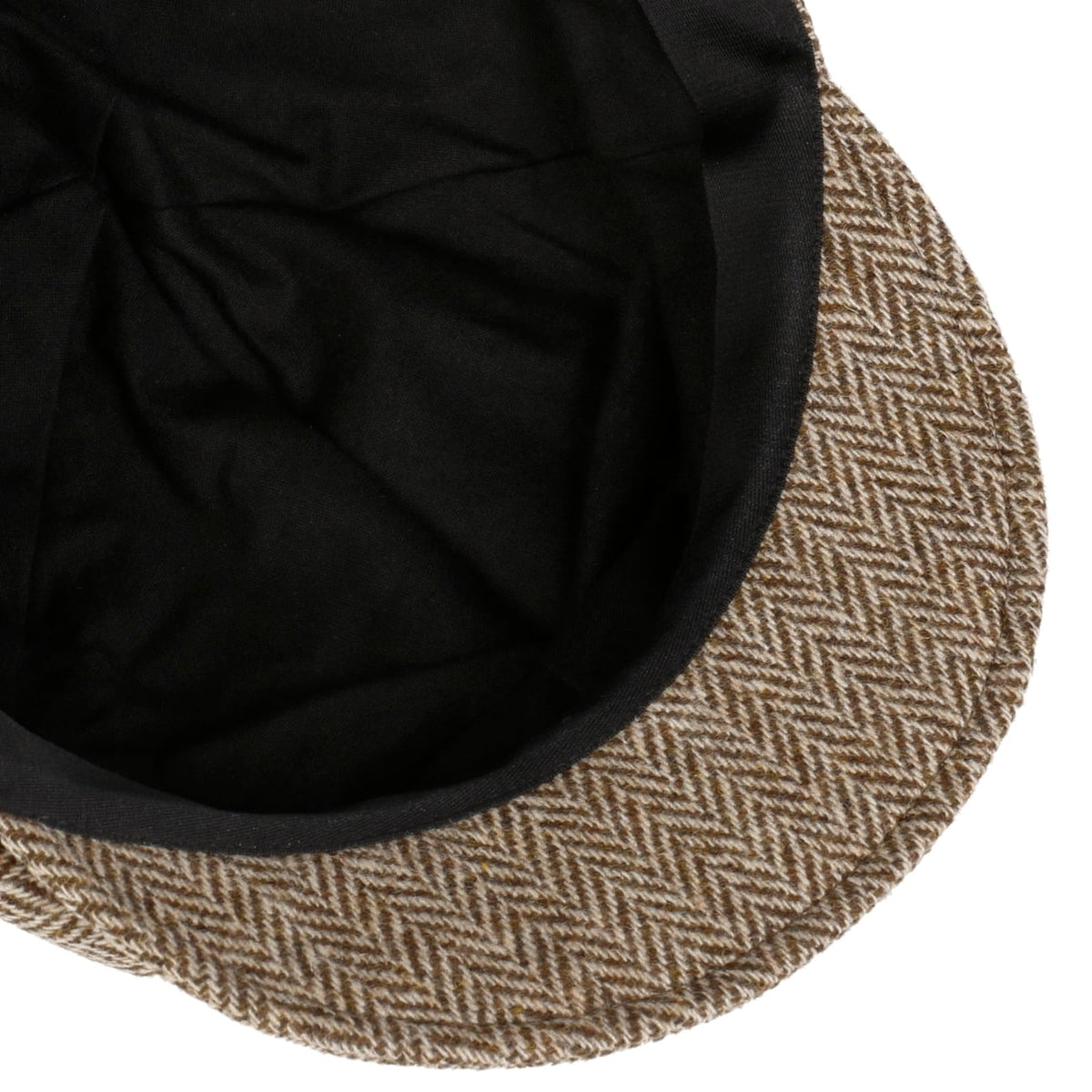 Cia Herringbone Newsboy Cap beige 4