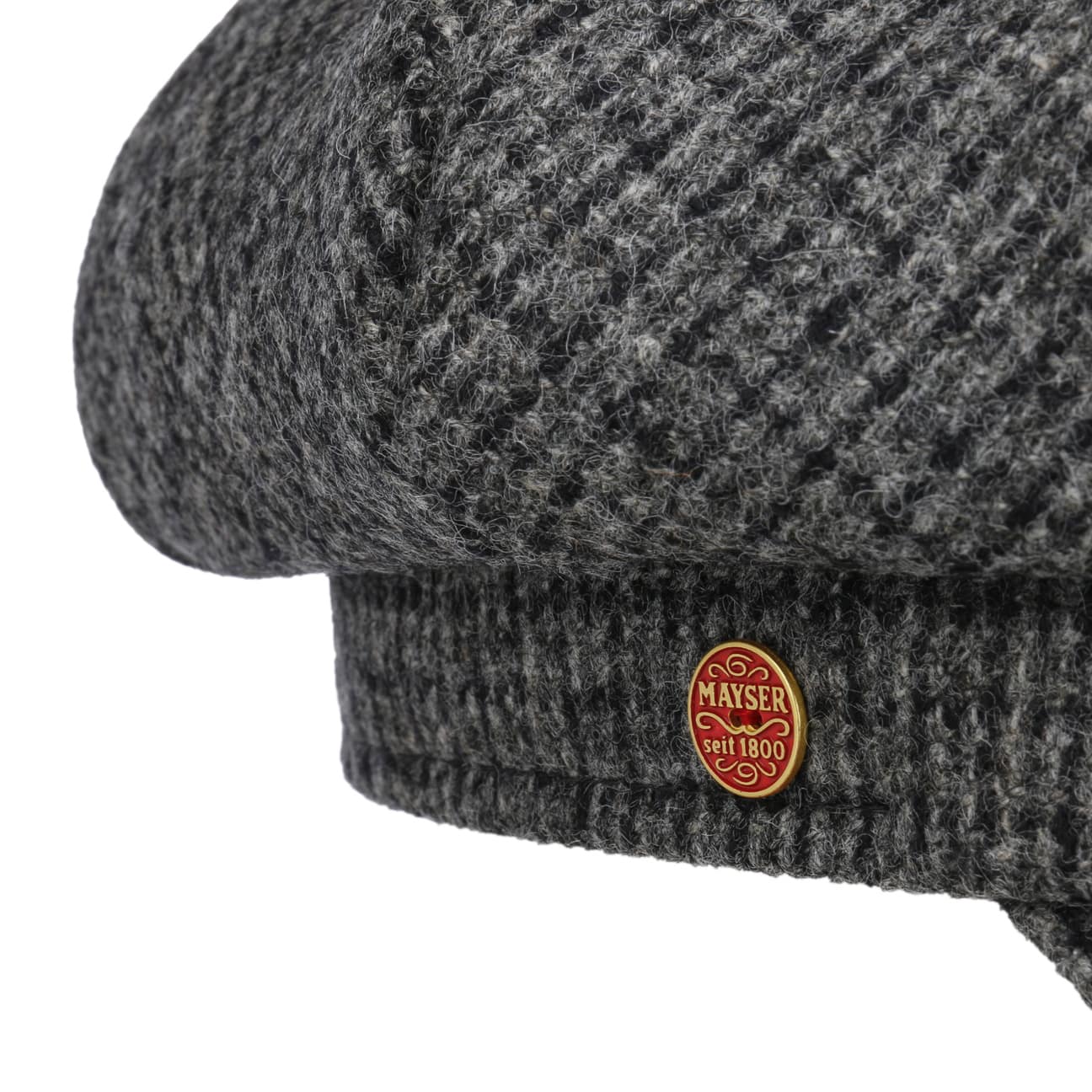 Cia Herringbone Ballonmütze grau 9