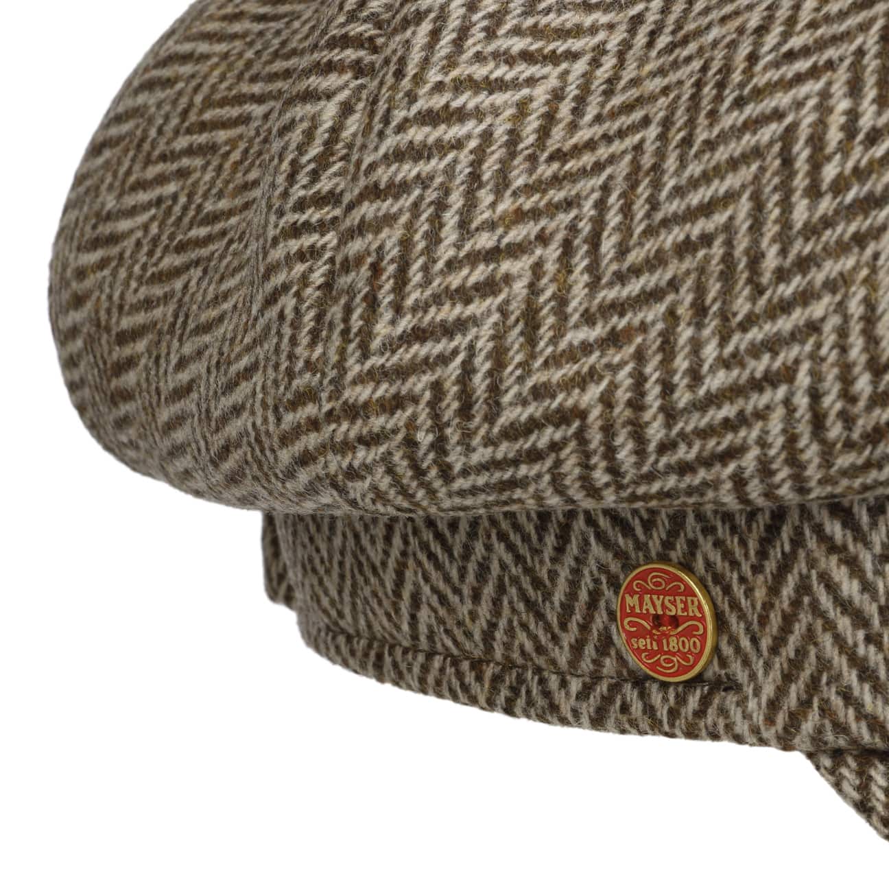 Cia Herringbone Ballonmütze beige 5