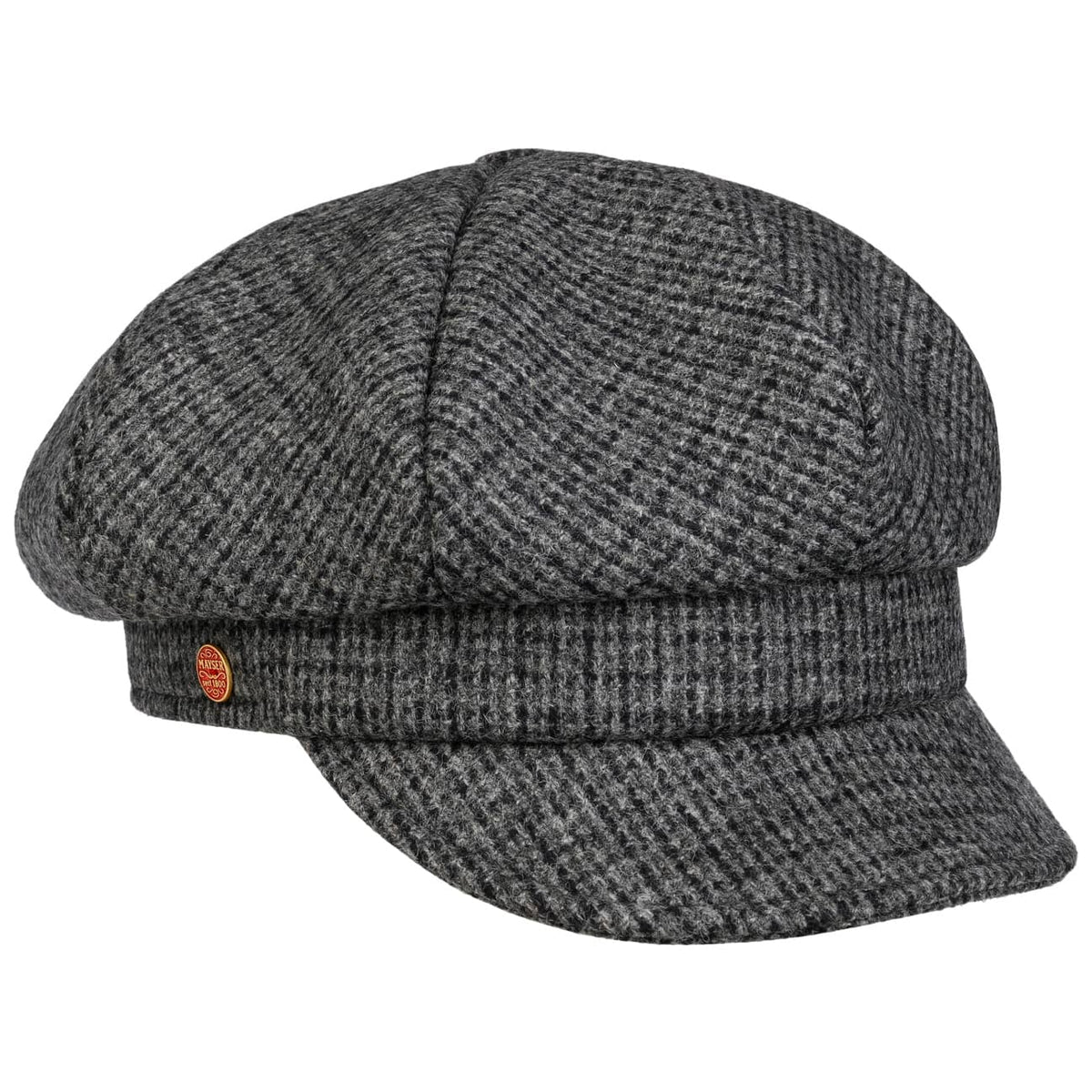 Cia Herringbone Newsboy Cap grau 6