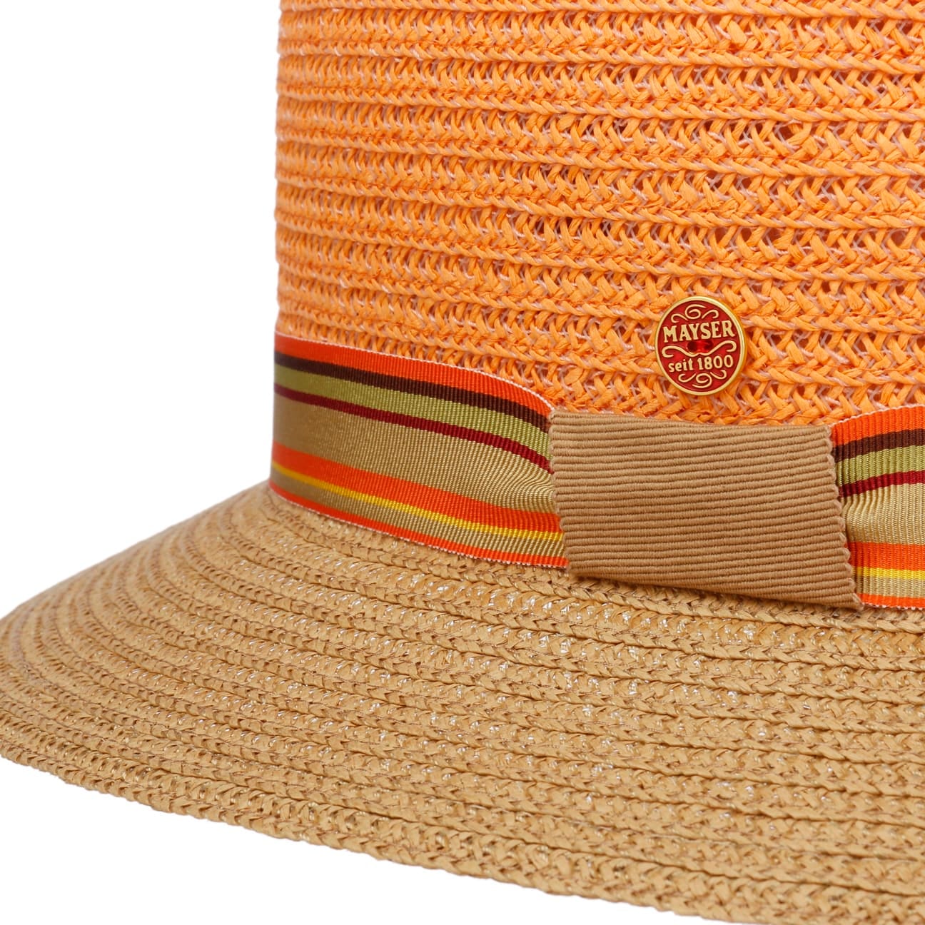 Nane Twotone Traveller Stråhatt orange 13