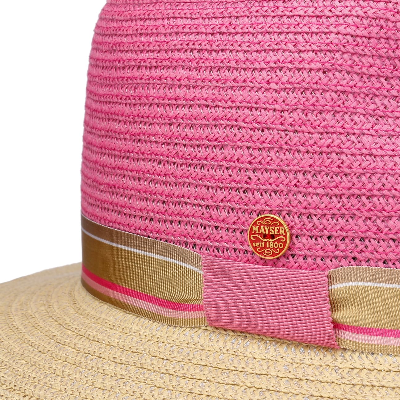 Nane Twotone Traveller Stråhatt pink 17