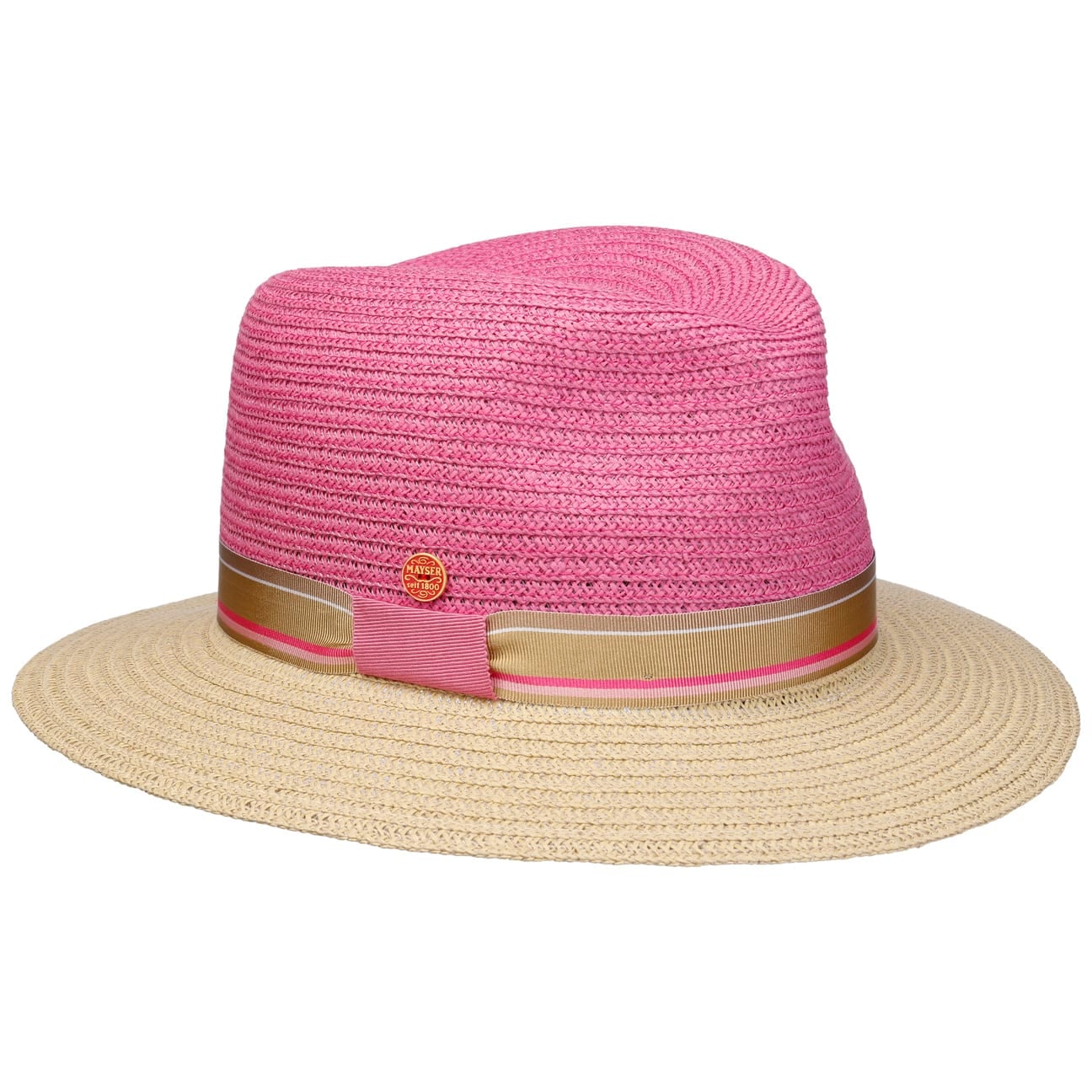 Nane Twotone Traveller Stråhatt pink 14