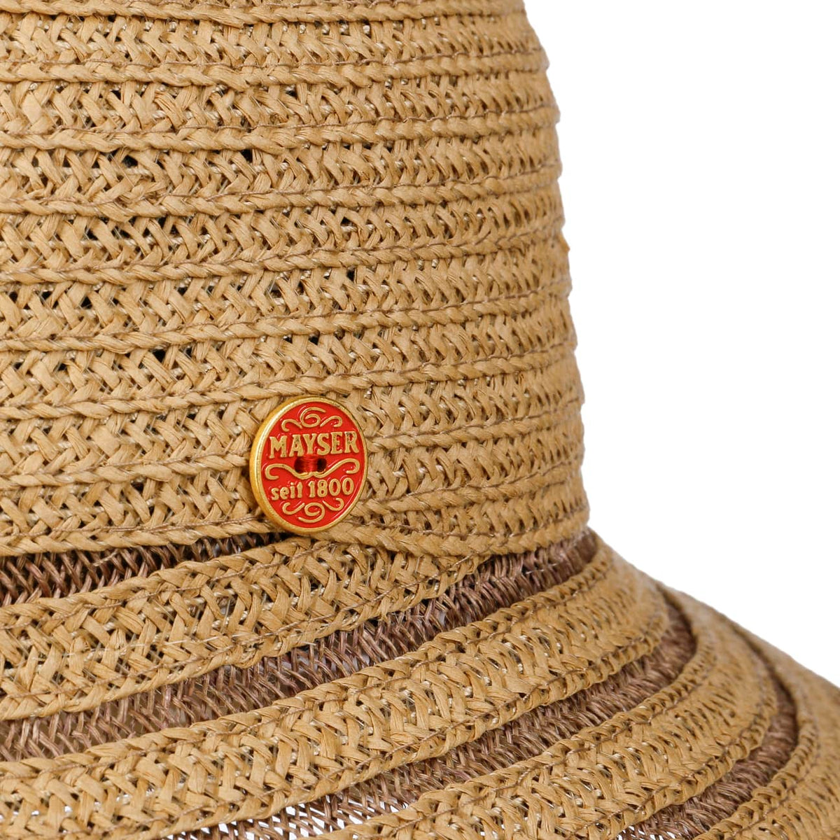 Audrey Big Brim Solhatt natur-braun 4