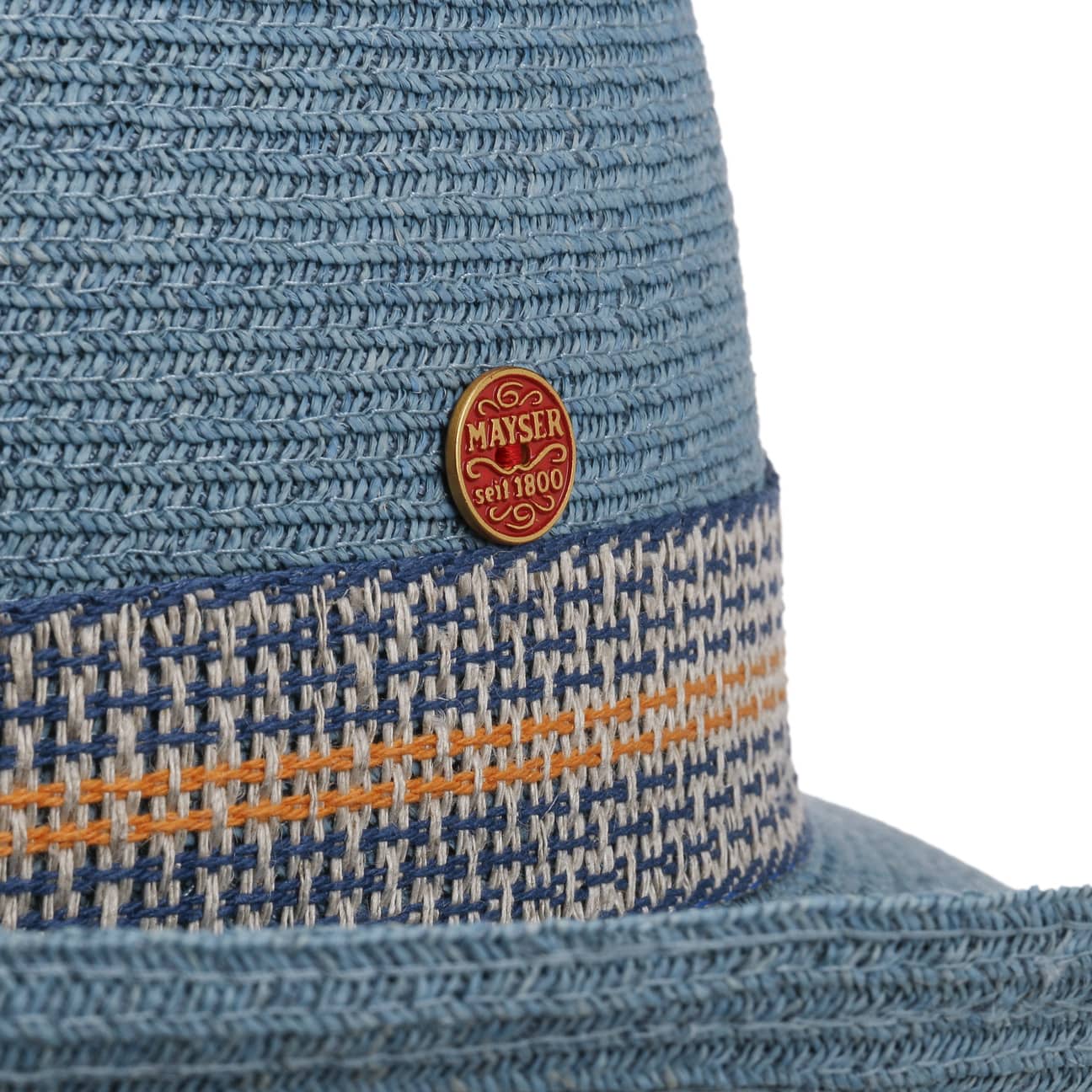 Simone Raffia Hat blau 4