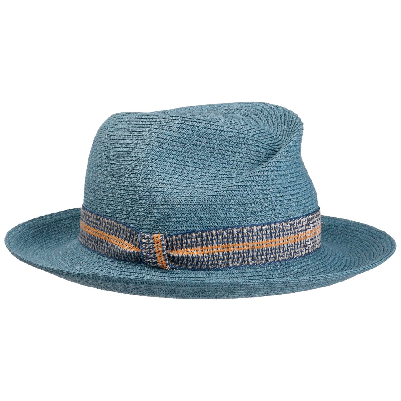Simone Raffia Hat blau 7