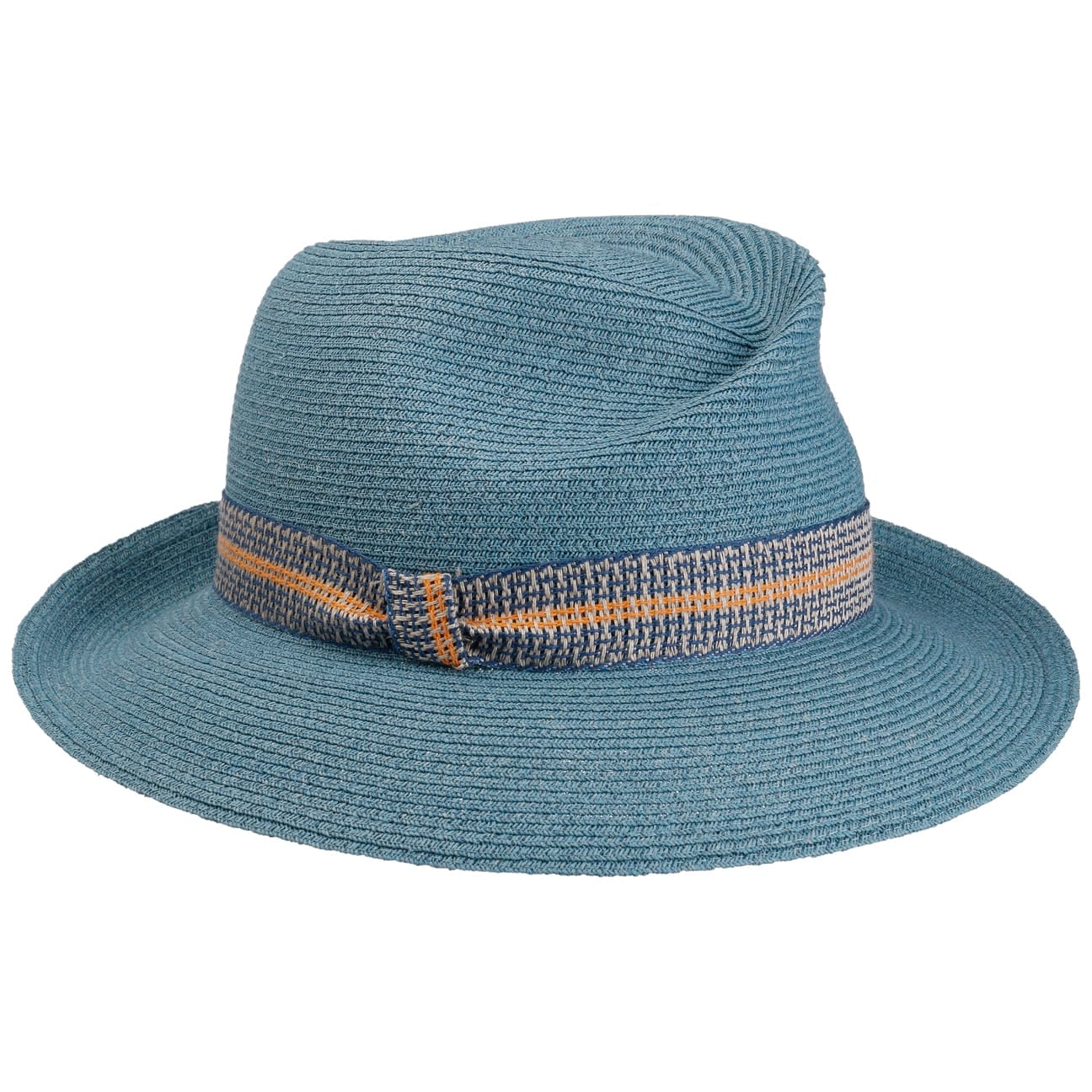 Simone Raffia Hat blau 1