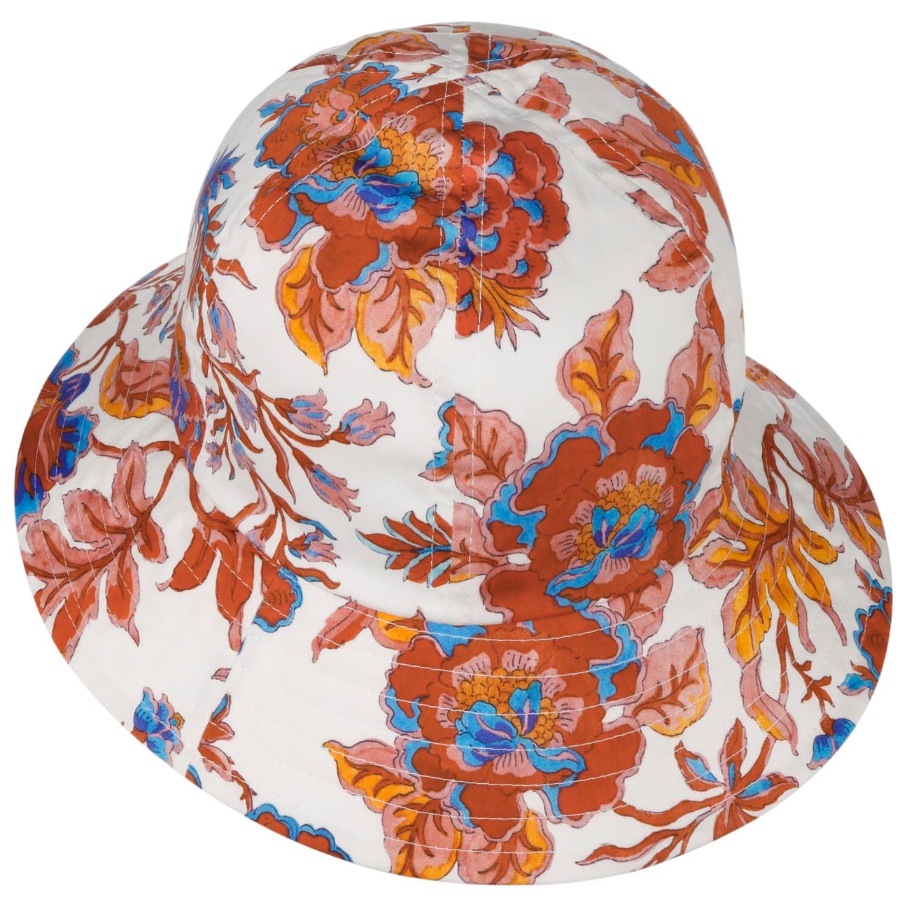 Ruth Tropez Fabric Hat weiß-rot 4