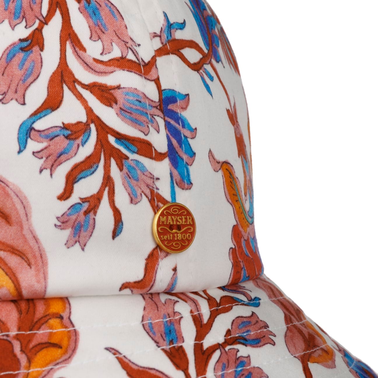 Ruth Tropez Fabric Hat weiß-rot 6