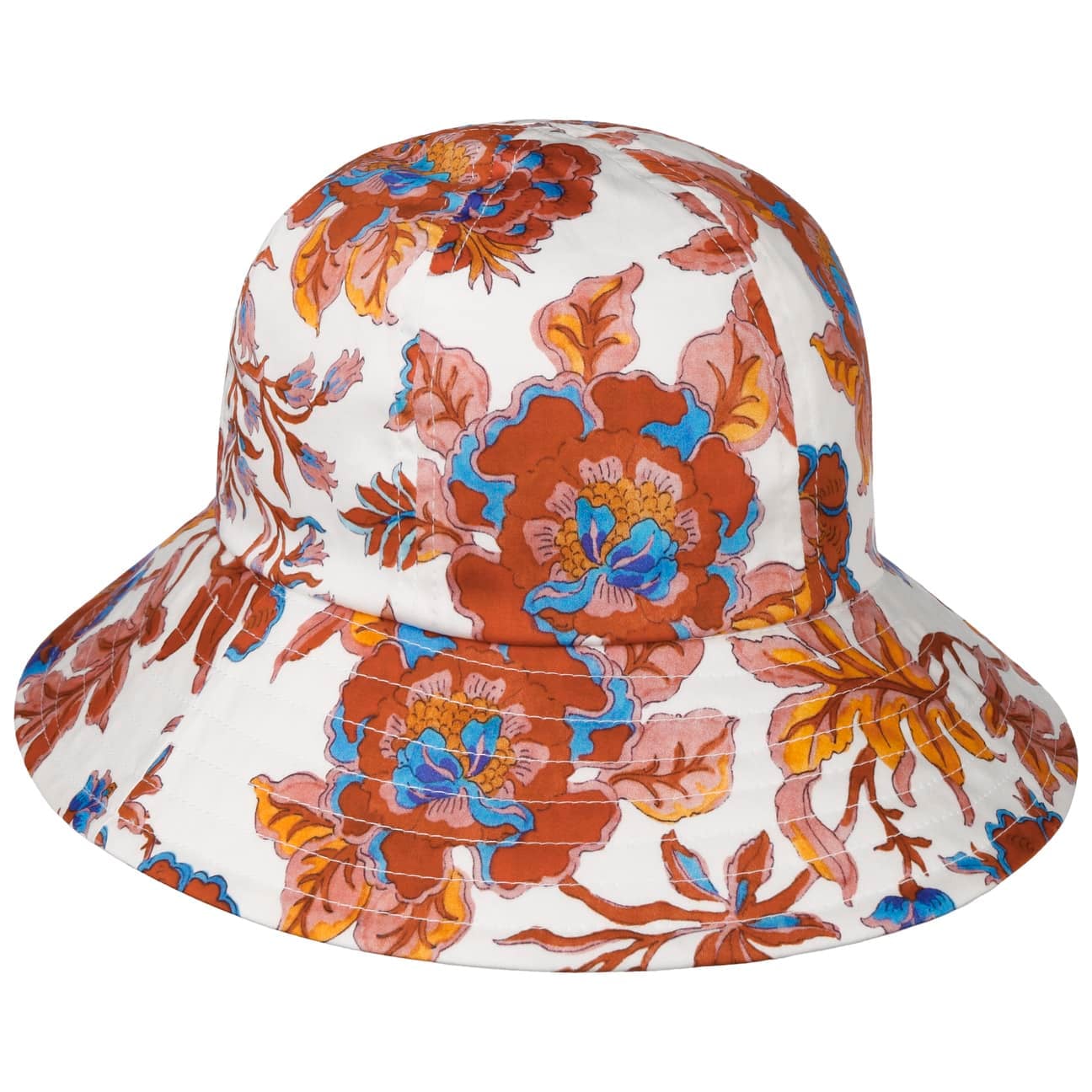 Ruth Tropez Fabric Hat weiß-rot 3