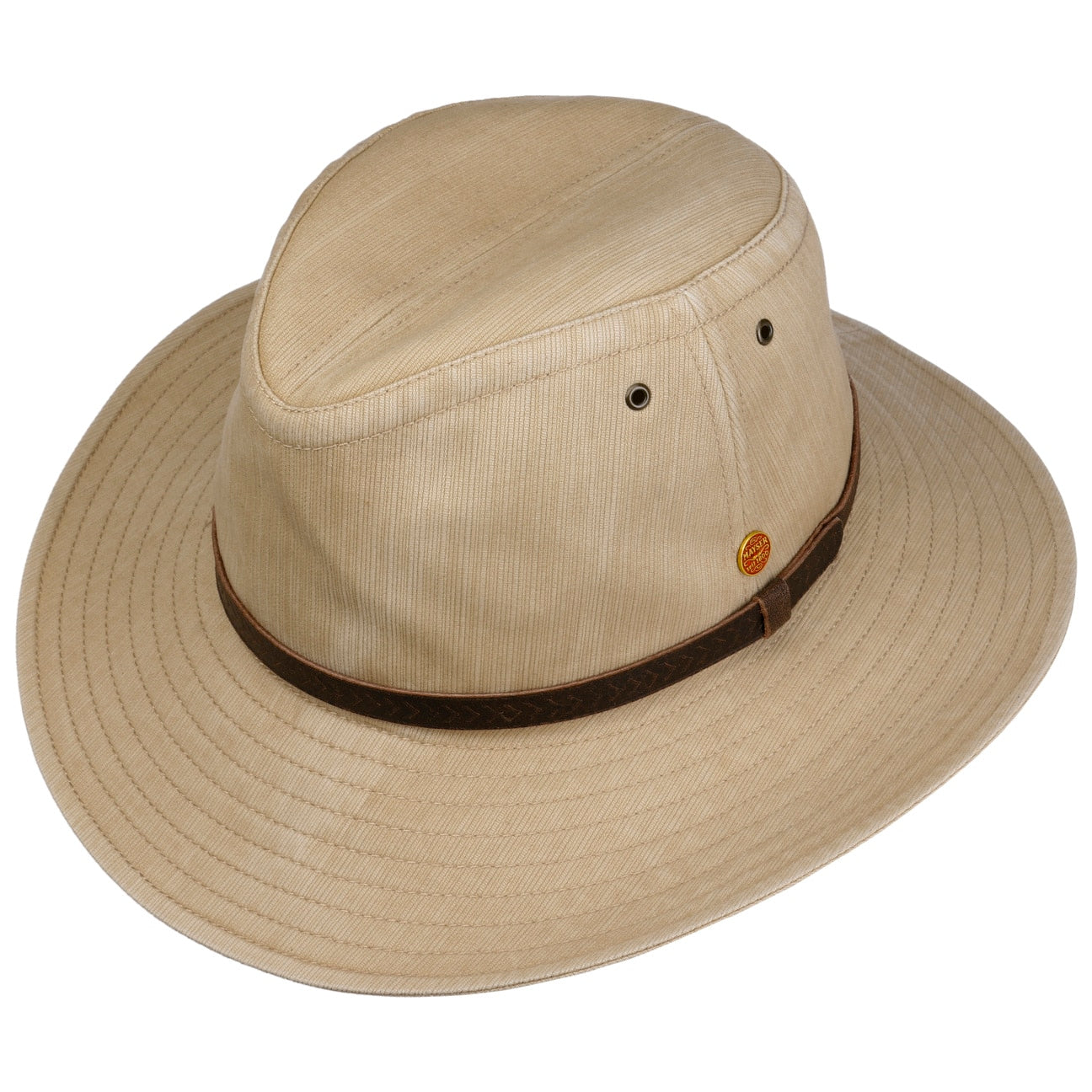 High UV Protection Stoffhut beige 3