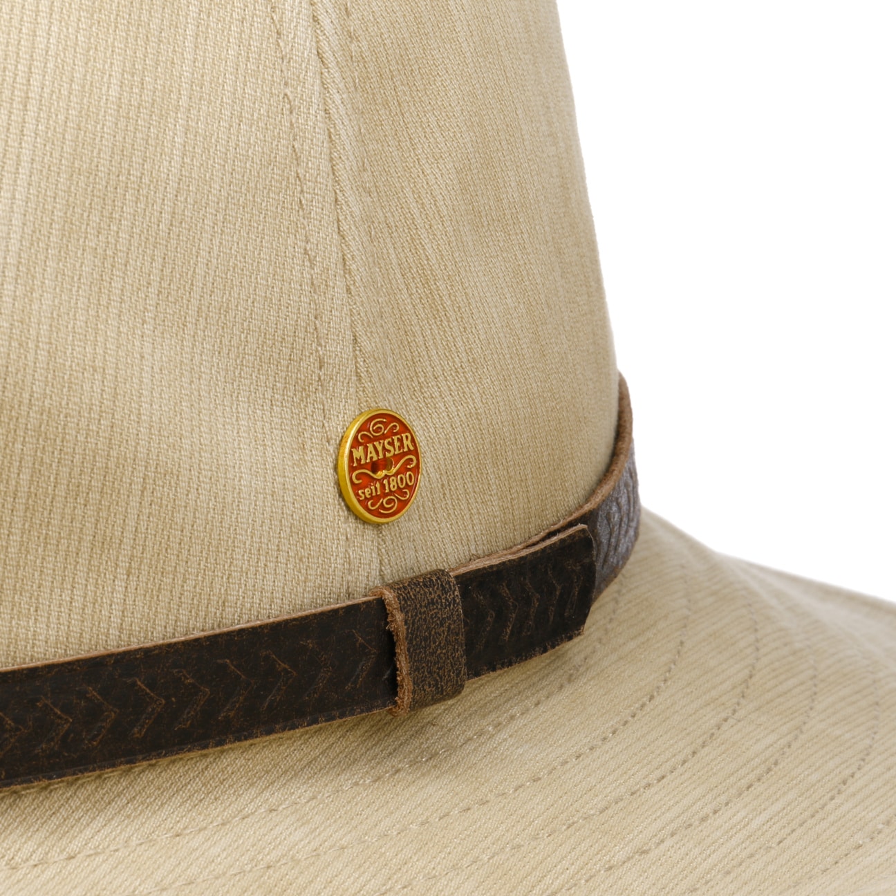 High UV Protection Stoffhut beige 5