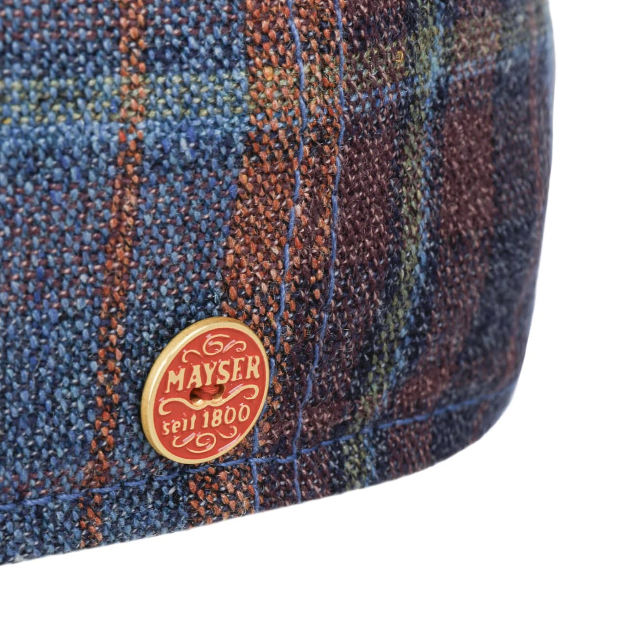 Paddy New Check Flat Cap blau 4