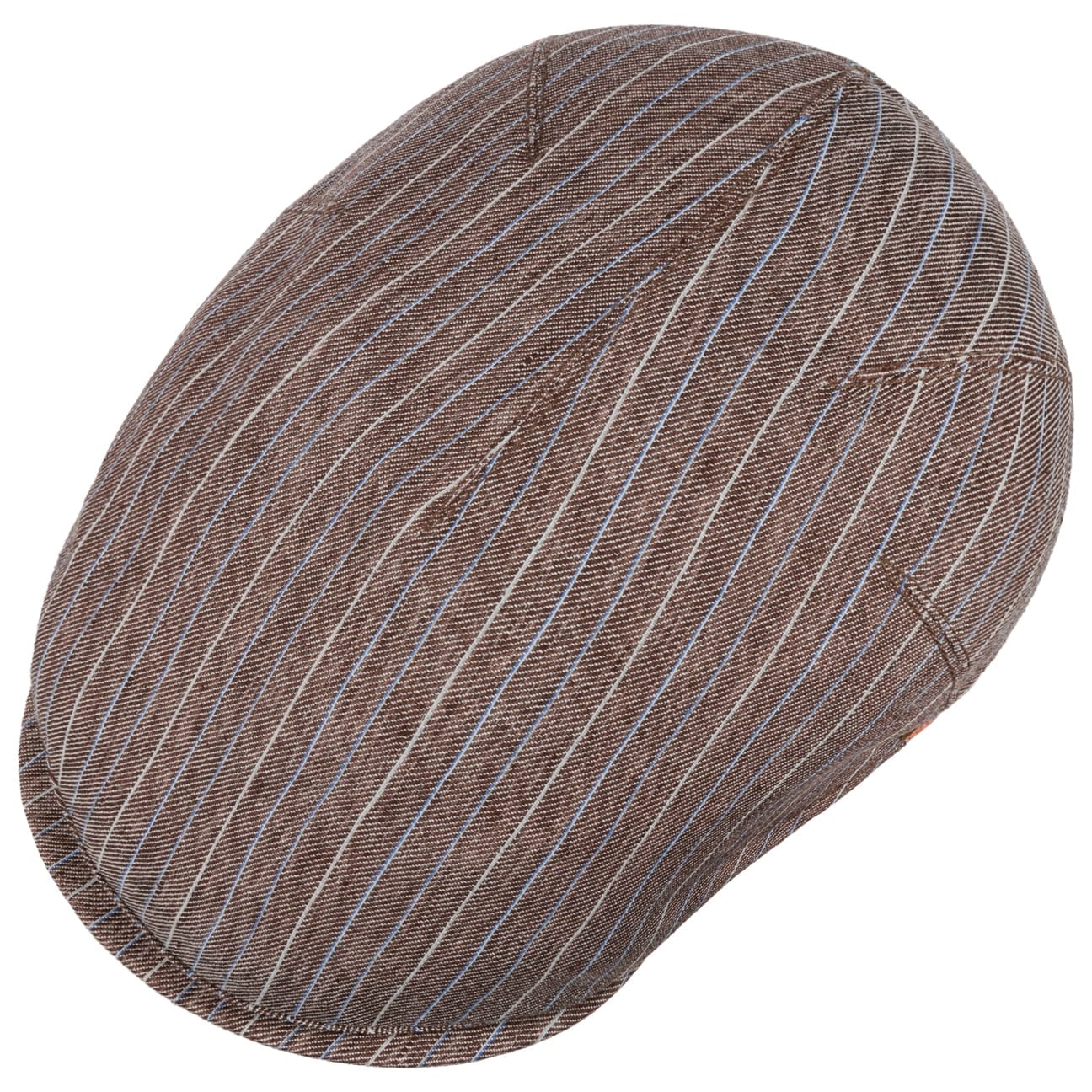 Sidney Paros Stripes Flat Cap braun 7
