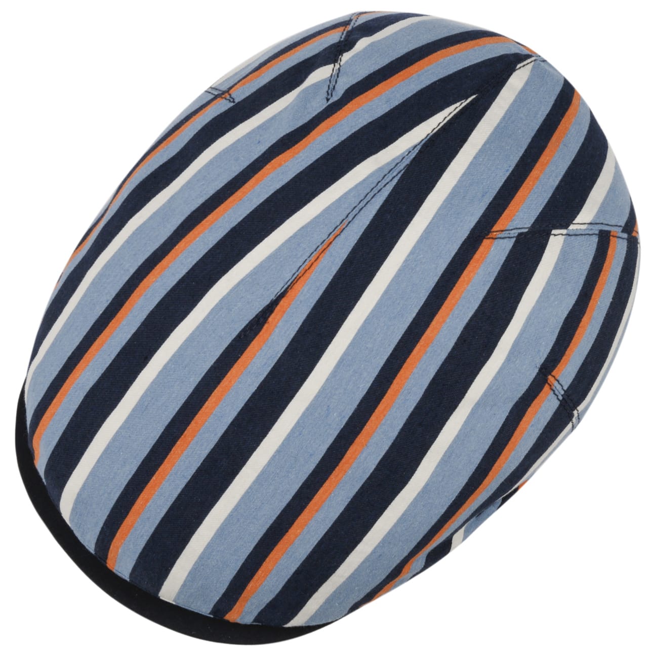 Sidney Stripes Flatcap blau 3