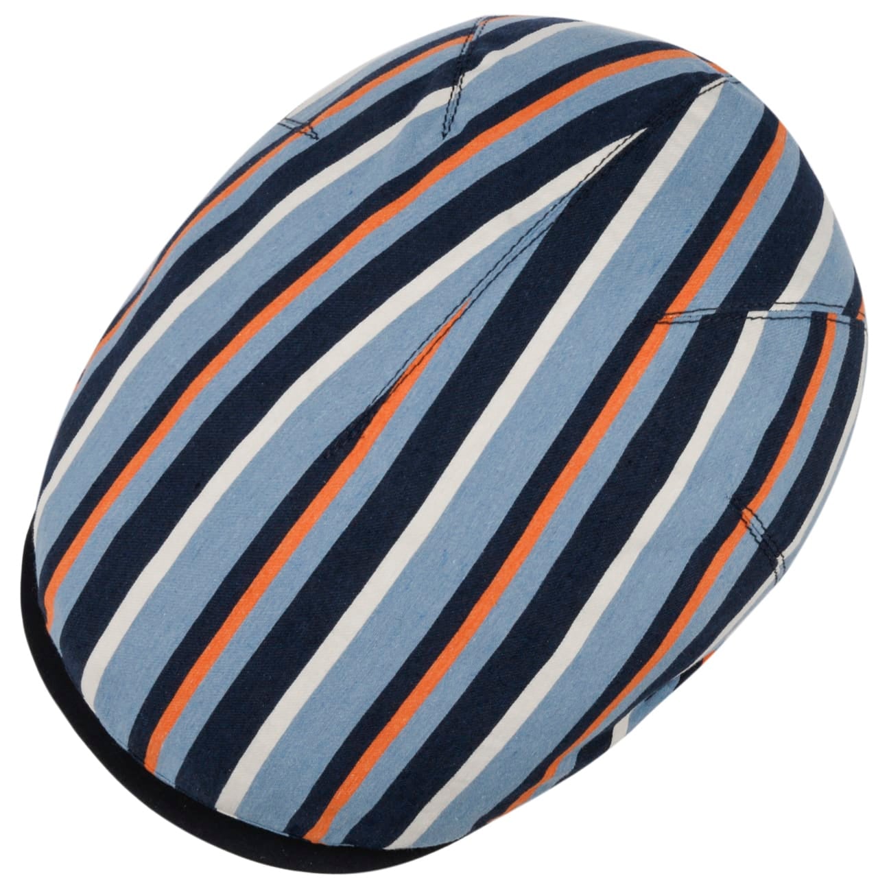 Sidney Stripes Flat Cap blau 3