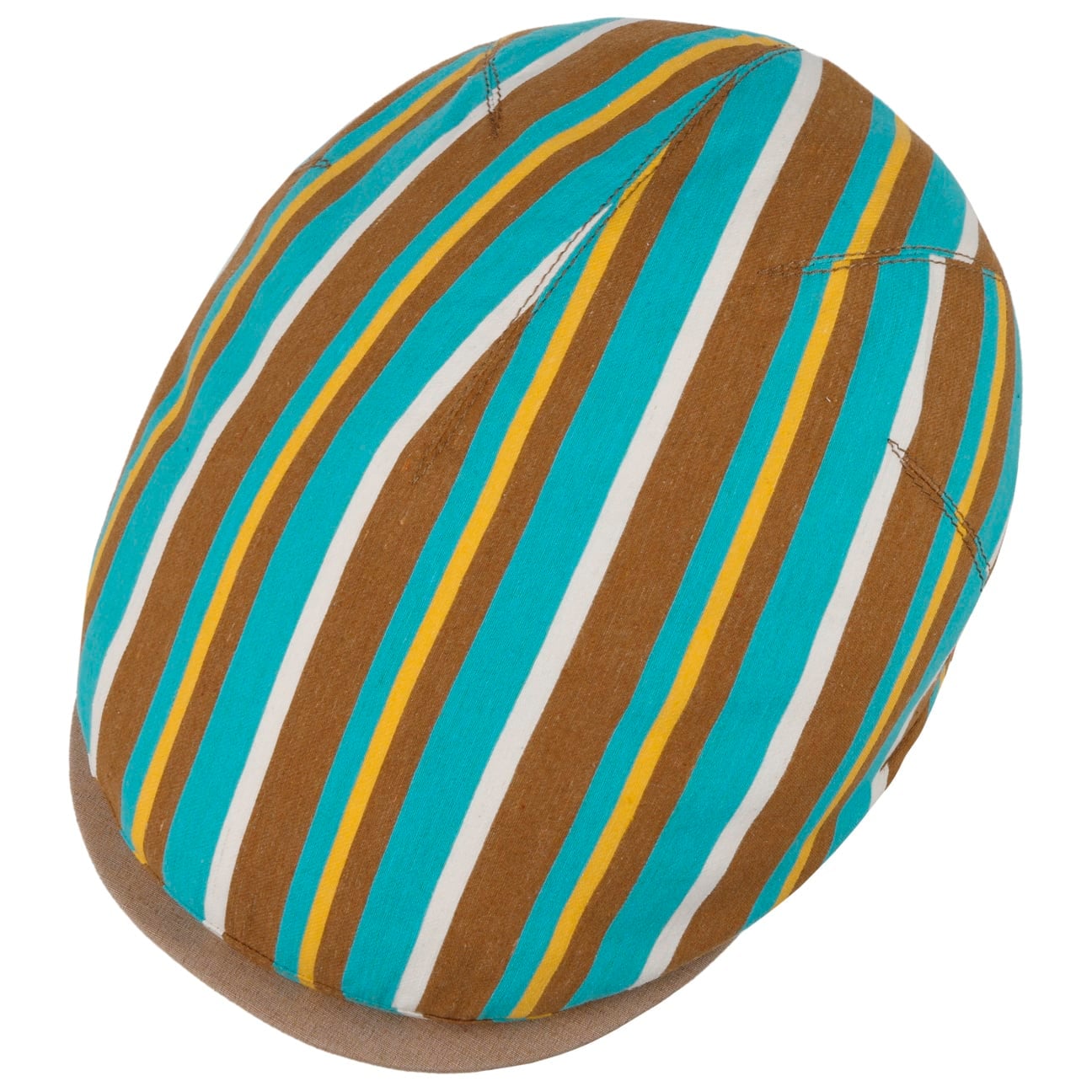 Sidney Stripes Flat Cap türkis 7