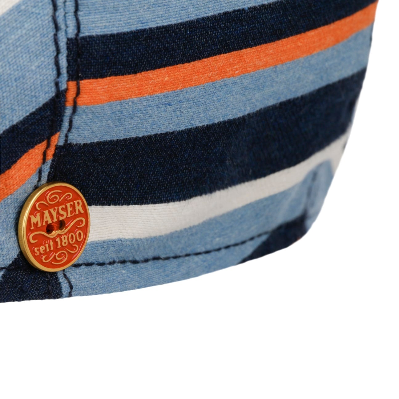 Sidney Stripes Flat Cap blau 5