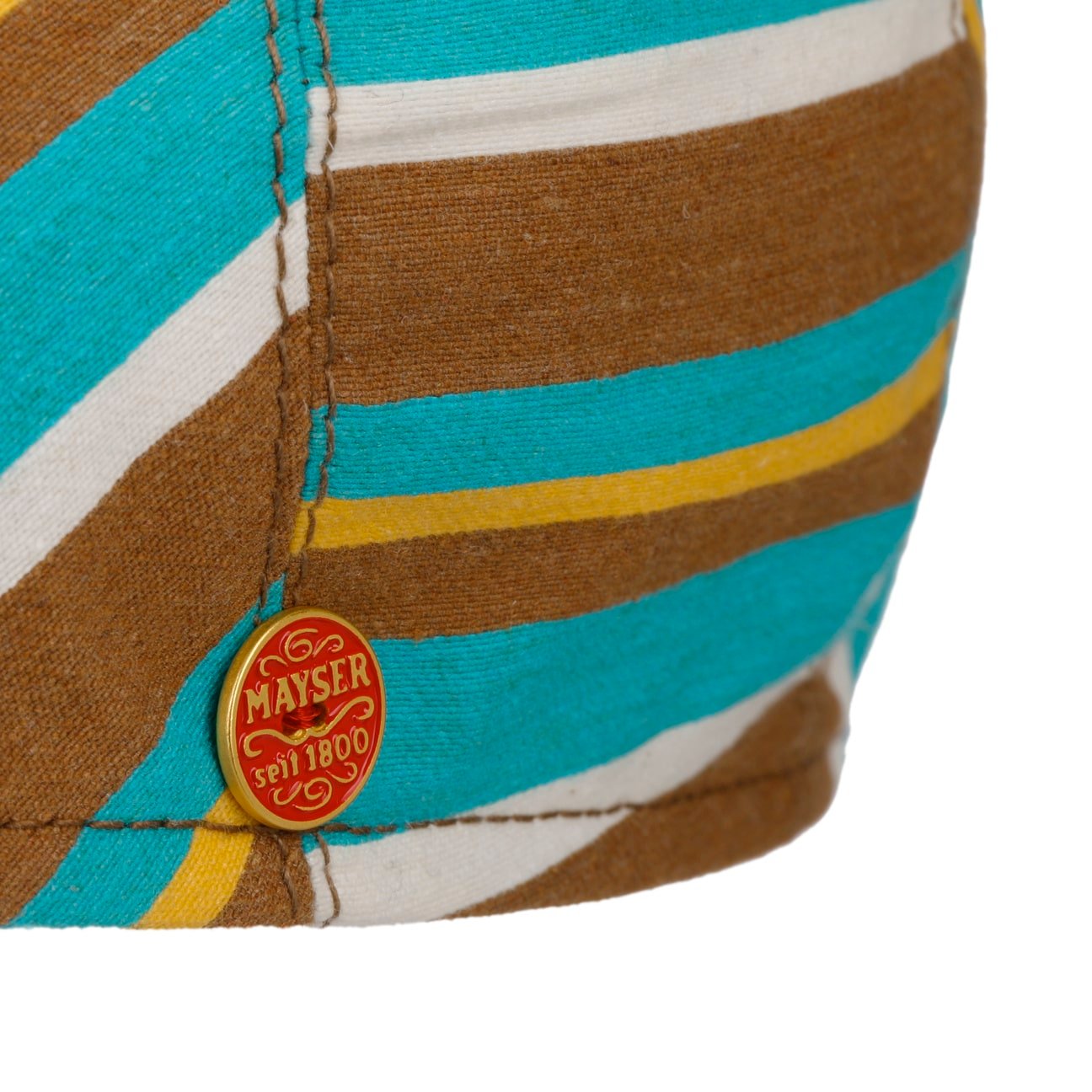 Sidney Stripes Flatcap türkis 9