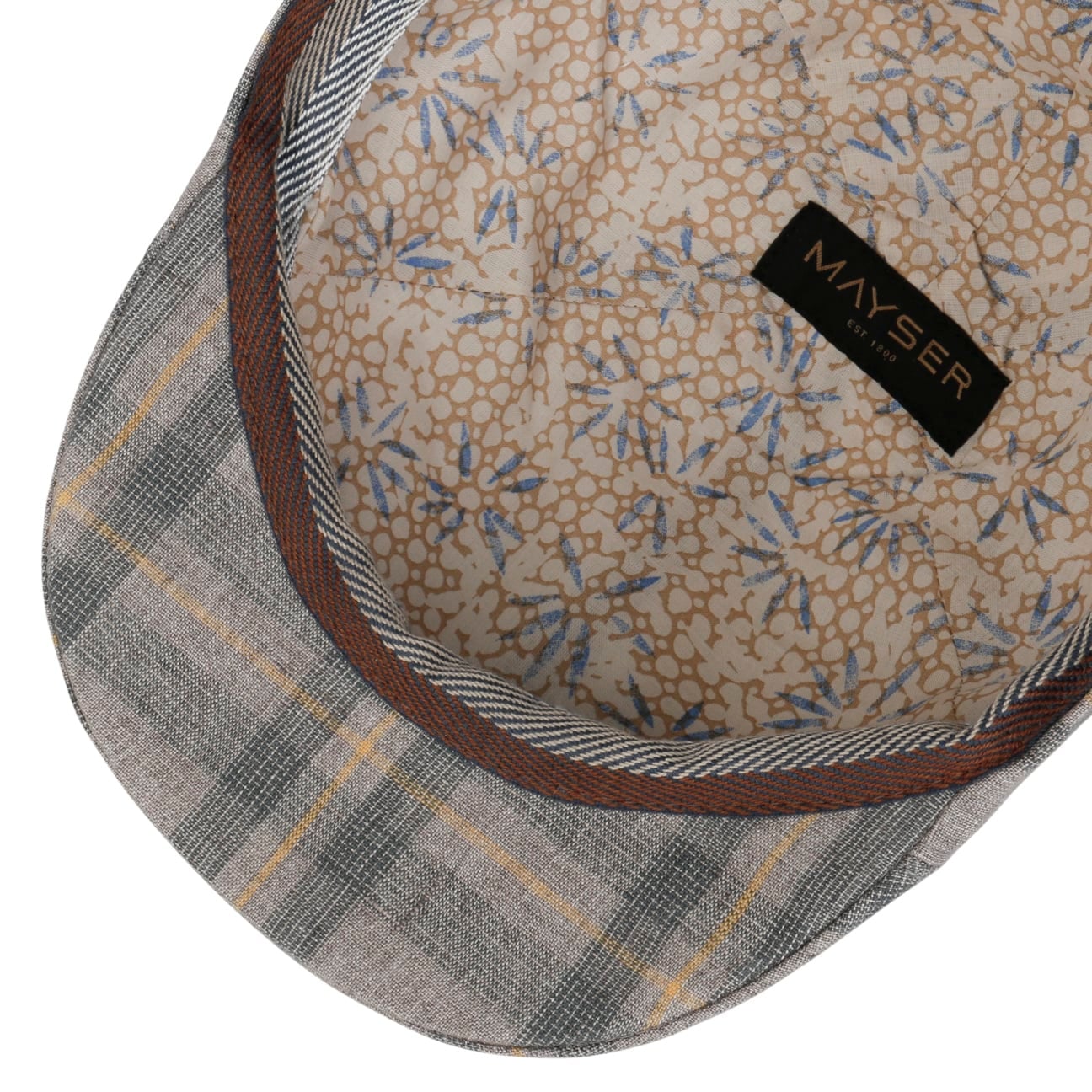 Paddy Kampen Flat Cap i Lin grau 8