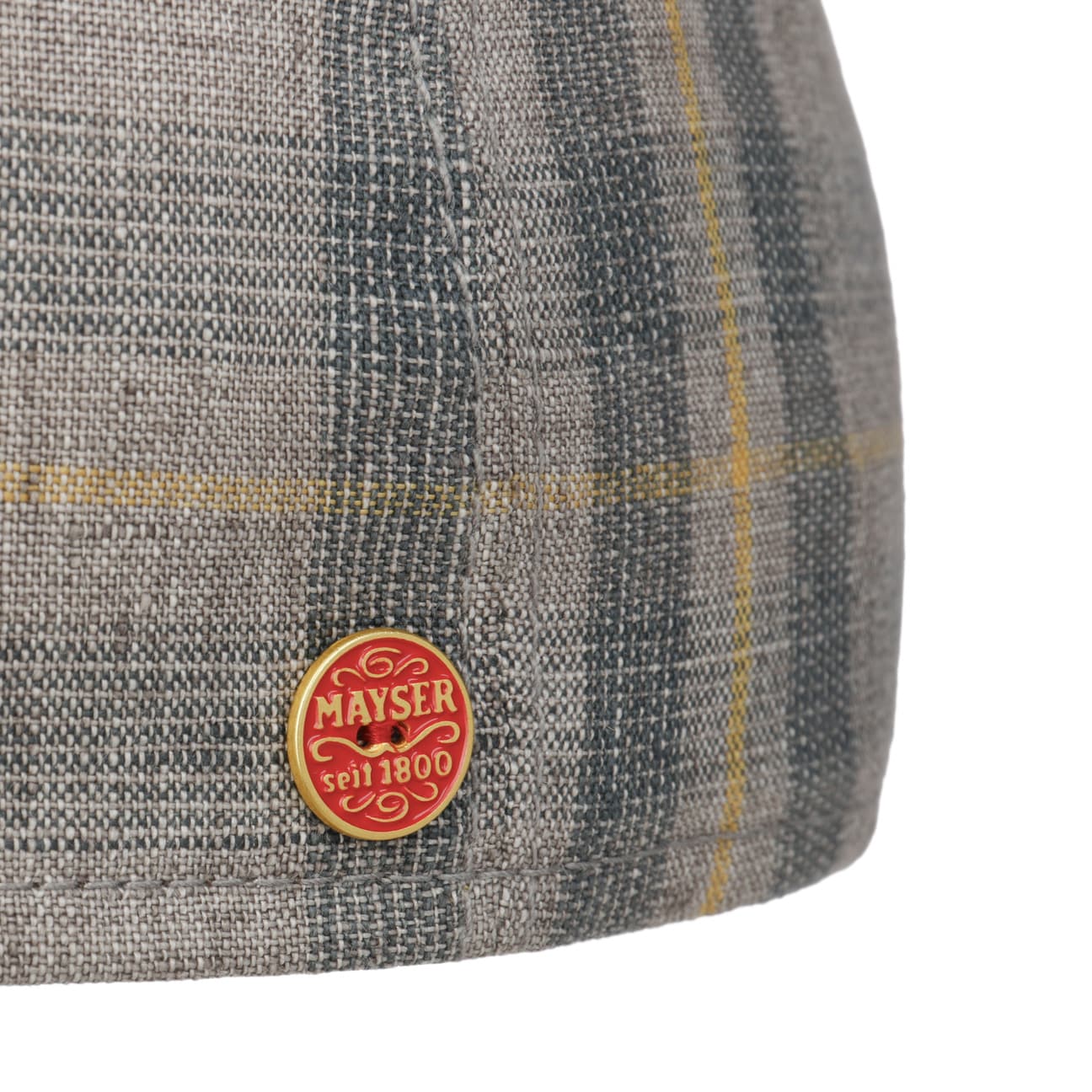 Paddy Kampen Flat Cap i Lin grau 9