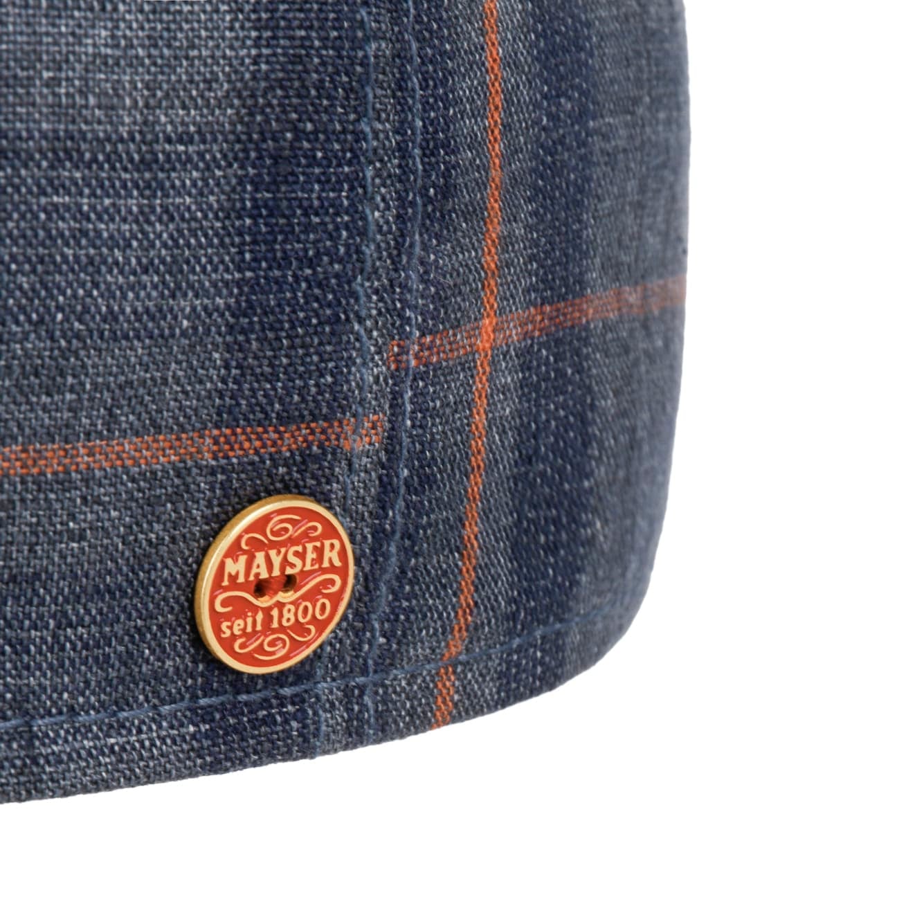Paddy Kampen Flat Cap i Lin dunkelblau 5