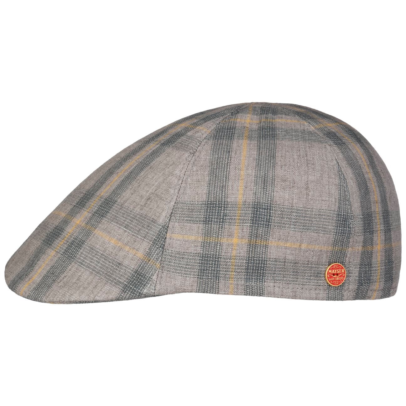 Paddy Kampen Flat Cap i Lin grau 6