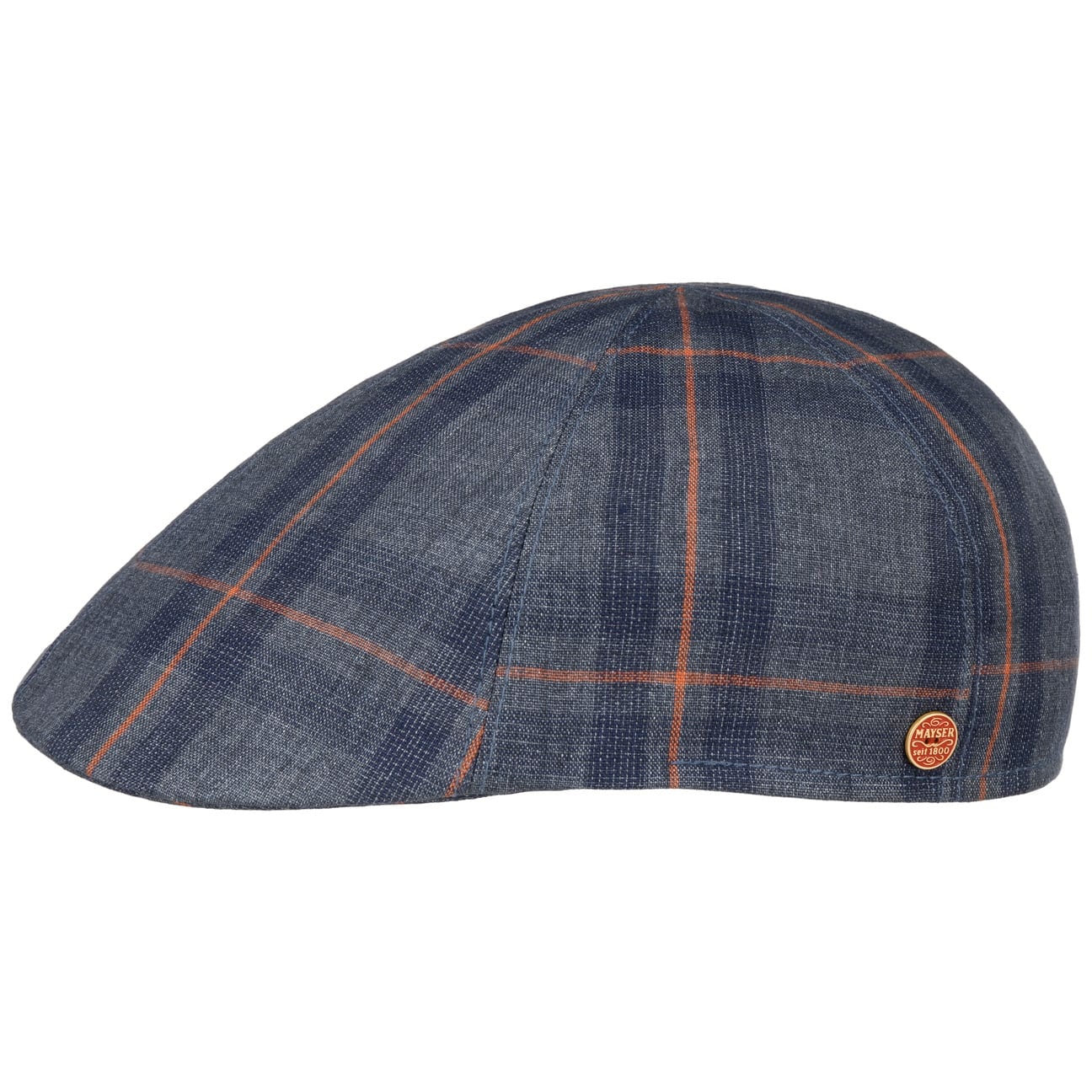 Paddy Kampen Flat Cap i Lin dunkelblau 2