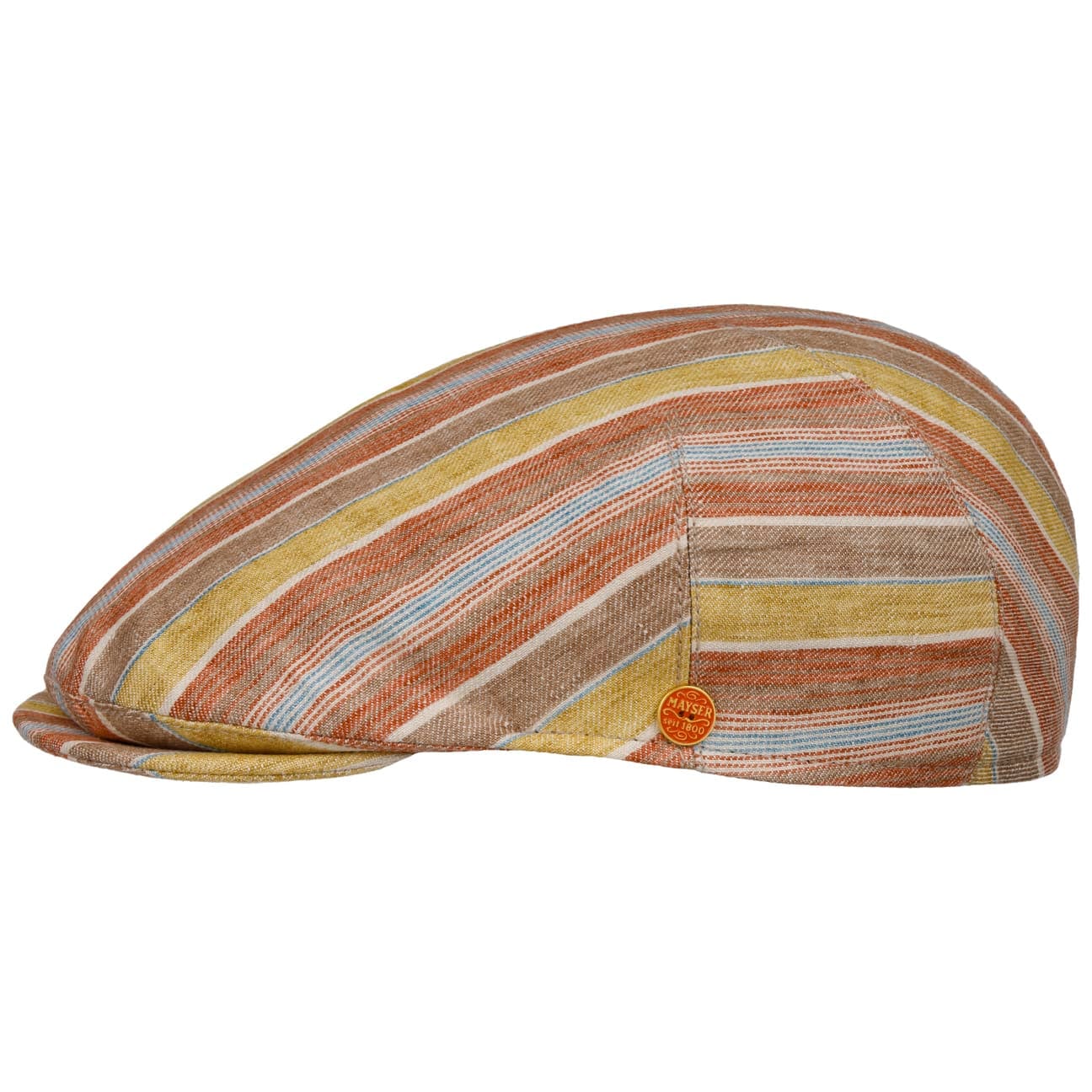 Sidney Colour Stripes Flat Cap bunt 2