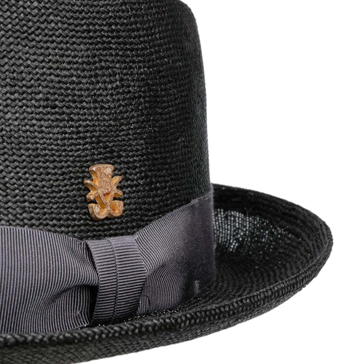 Cappello di Paglia Pork Pie Uni Sisal Zechbauer schwarz 5