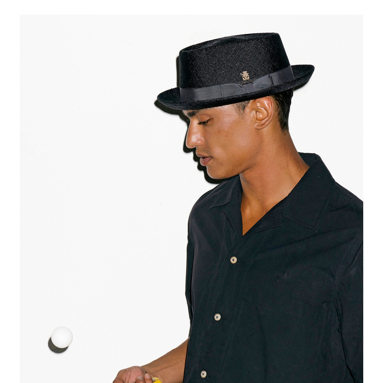 Cappello di Paglia Pork Pie Uni Sisal Zechbauer Modell 1