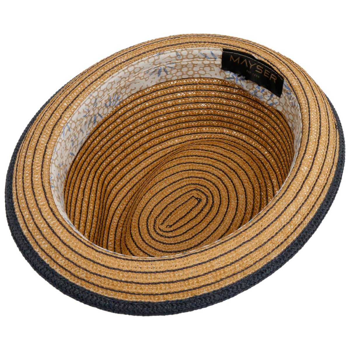 Light Samu Player Strohoed beige-blau 3