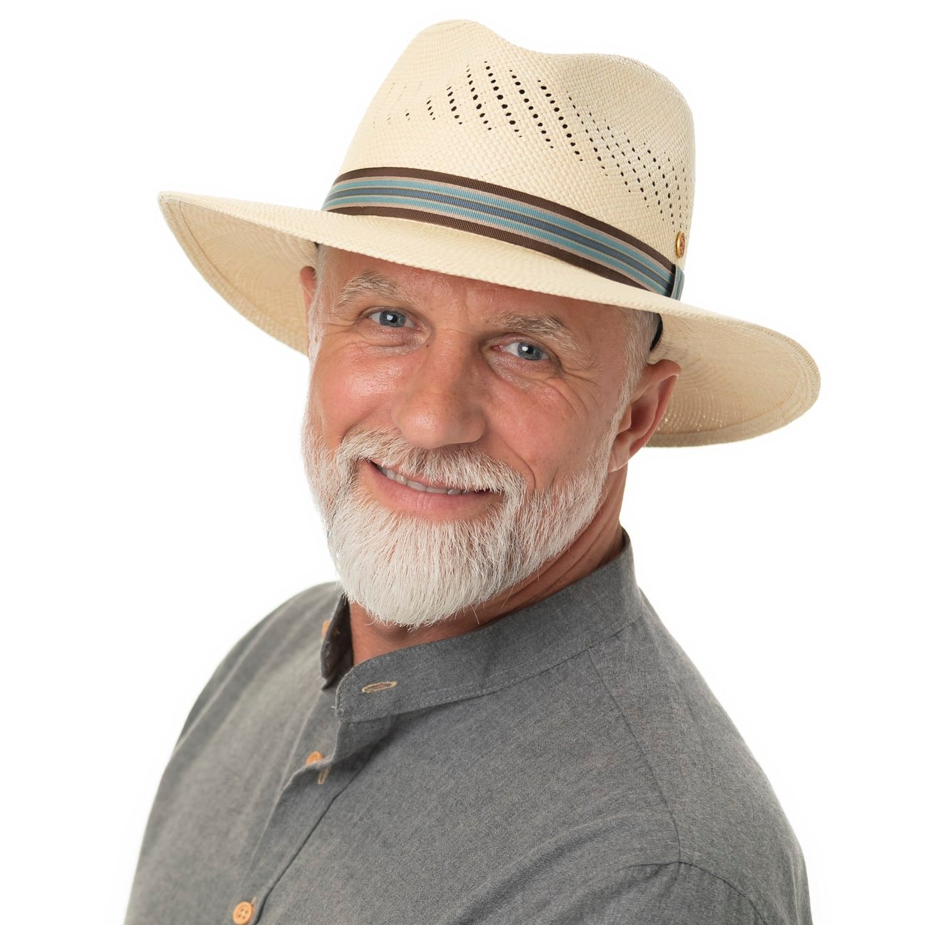 Vented Crown Panama Hat Modell 2