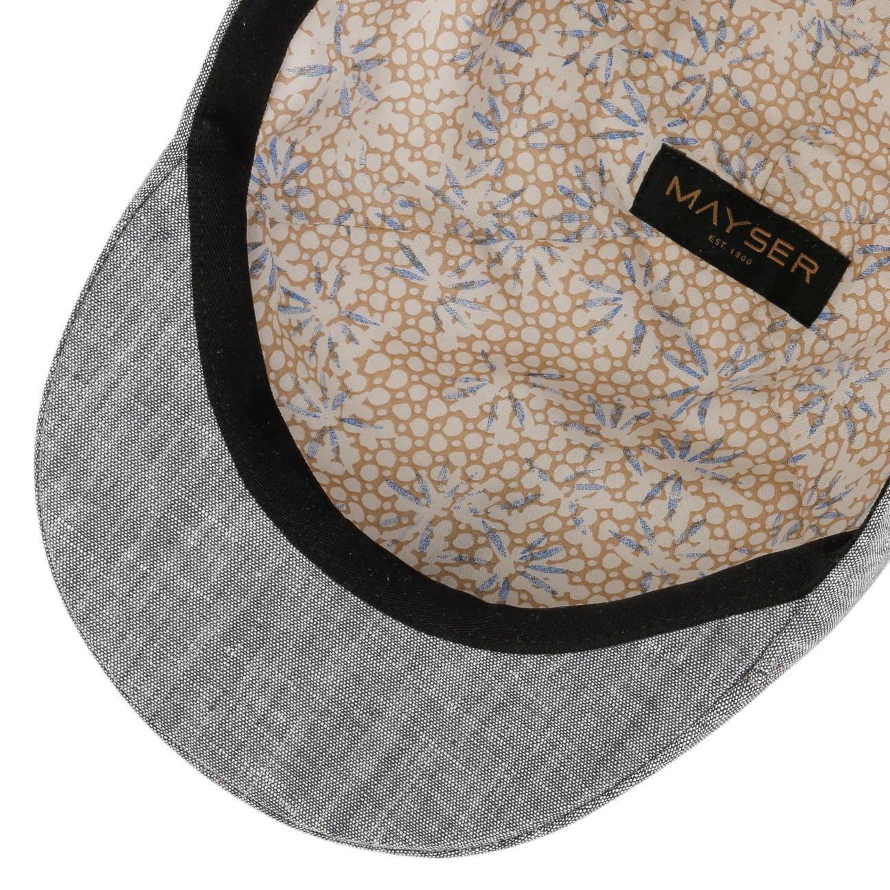 Paddy Flat Cap i Lin grau 12