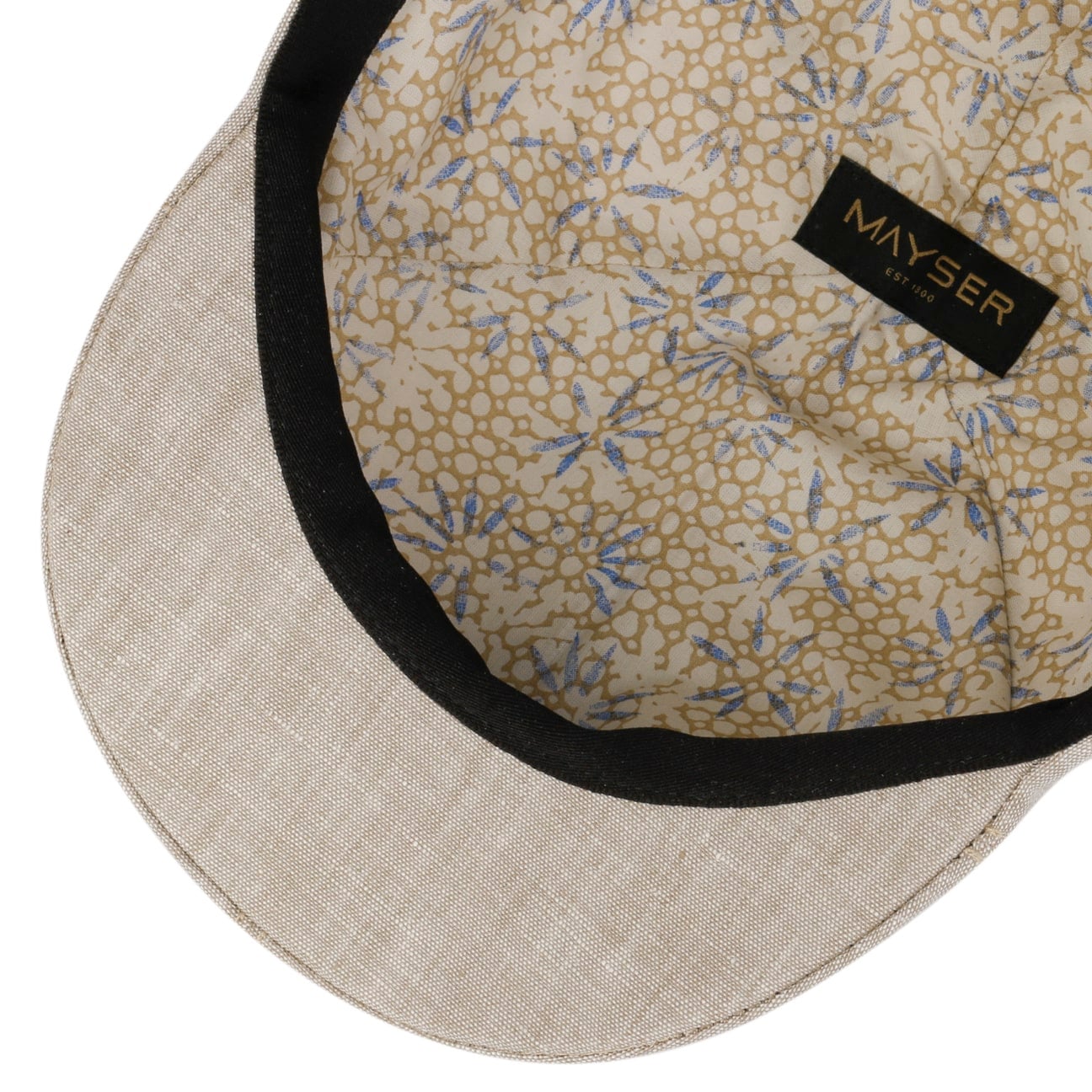 Paddy Flat Cap i Lin beige 4