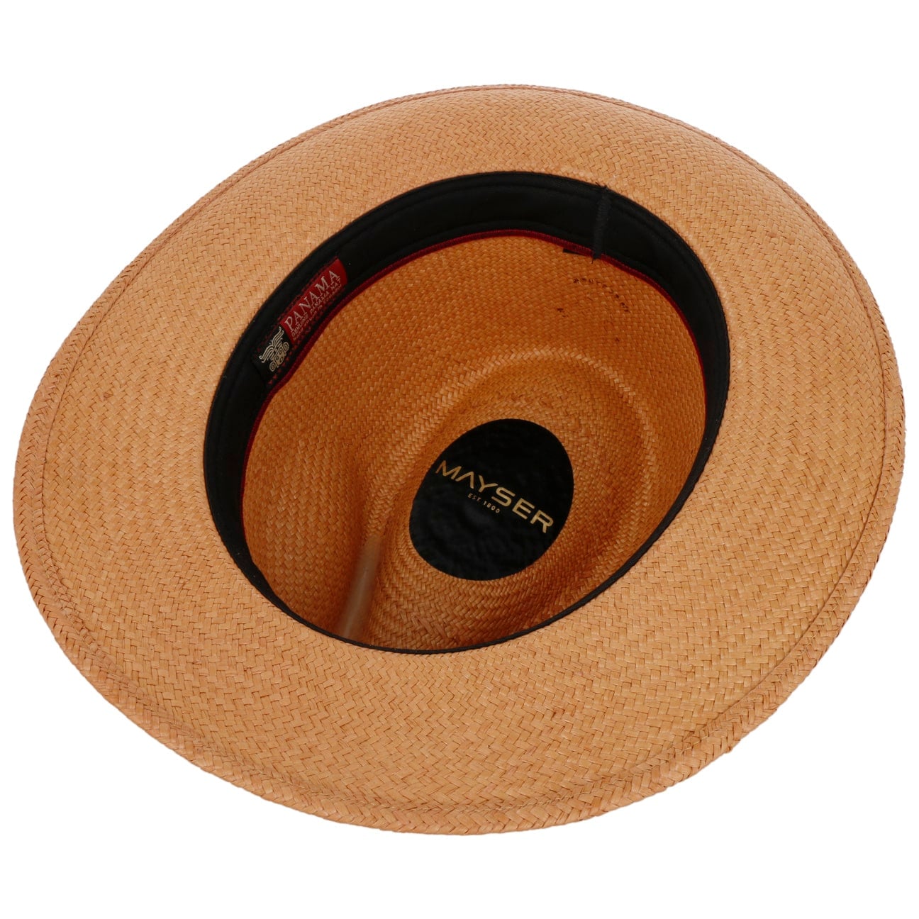 Torino Striped Band Panama-Hatt camel 5